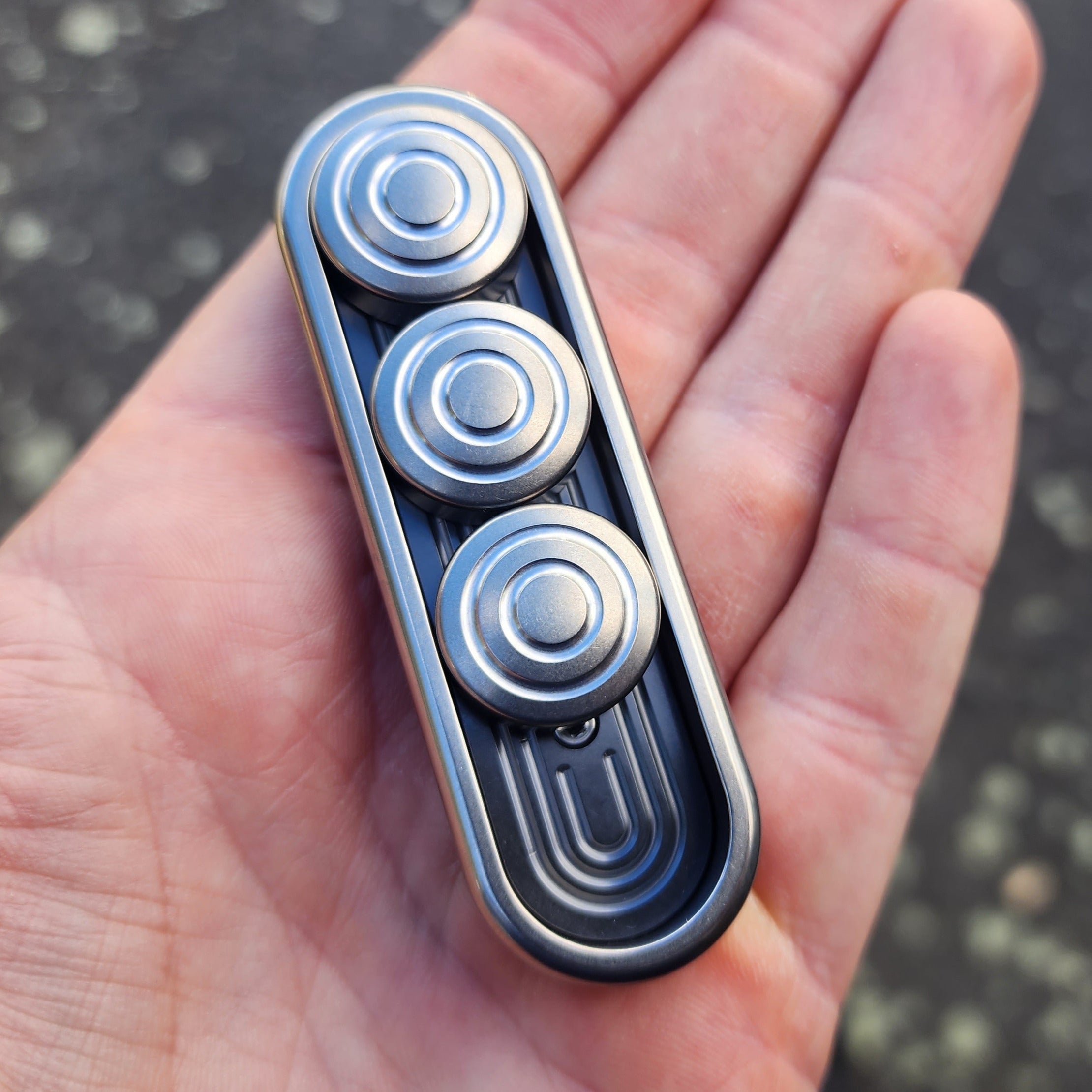 Trio Titanium Body (with Zirc Plate) and Convex Titanium Buttons (with Teflon)