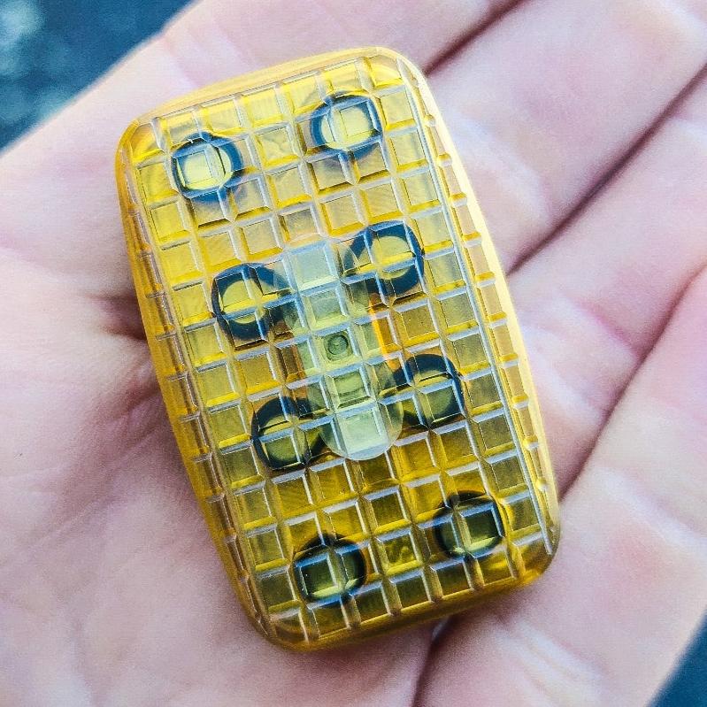 Arc™ "Mini Frag" Ultem - 3-Click Slider with NEW Stainless Plates (Lucky Drop 1)