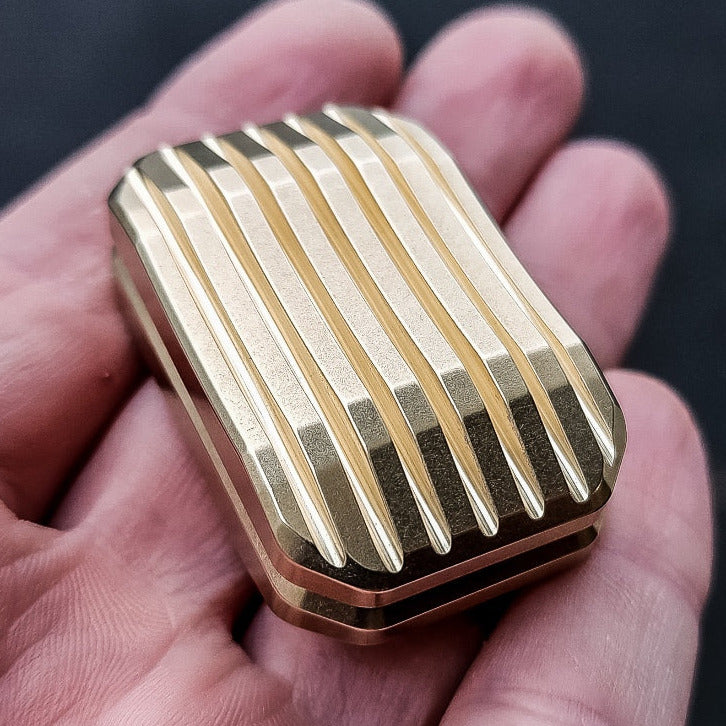 Egg Slicer™ 3-Click - Brass Slider with NEW Stainless Plates (Lucky Drop)