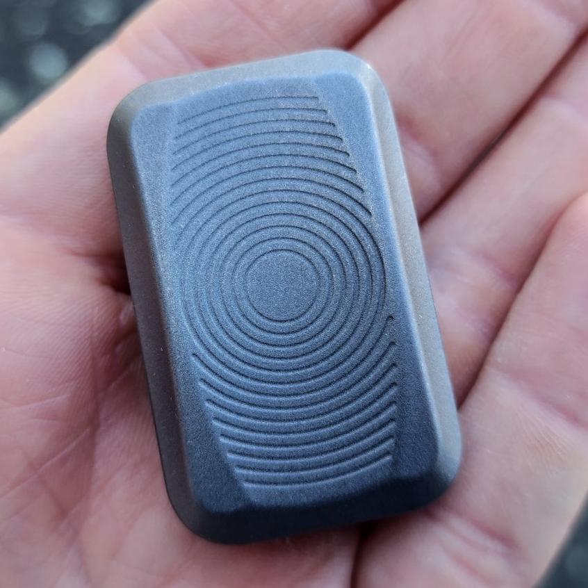 Glide™ "Stonewash" - 3-Click Titanium Slider (with Stainless Plates)