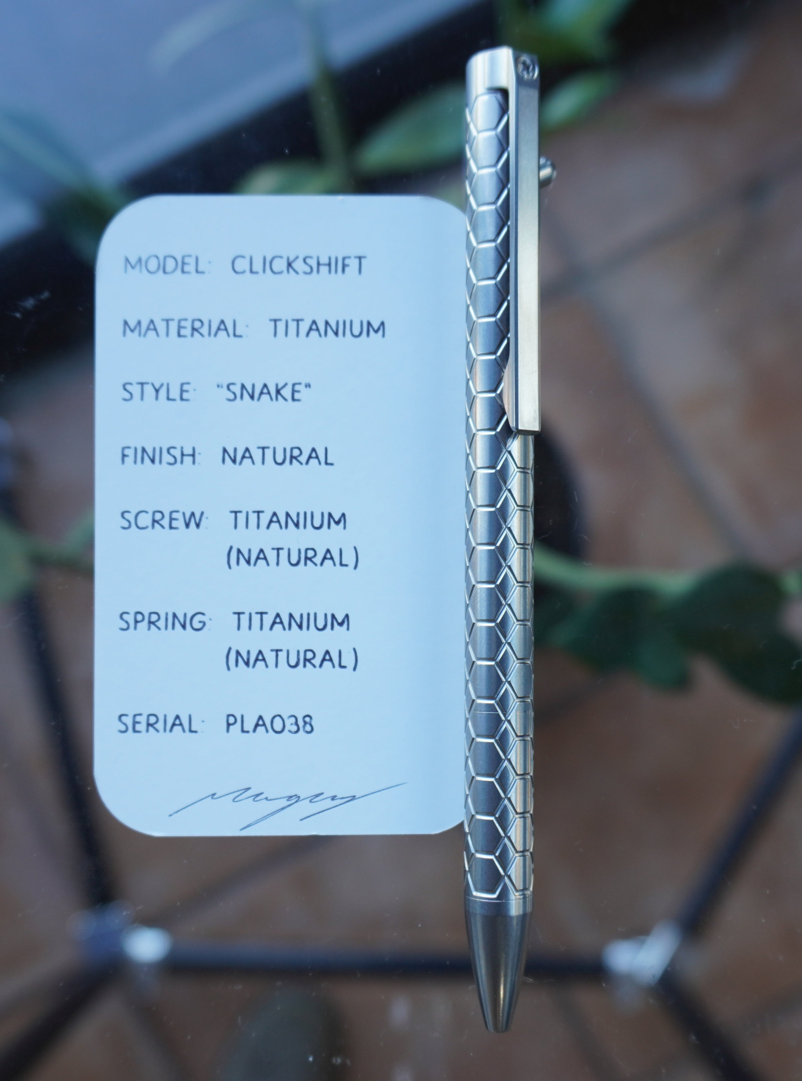 PenLab™ Custom Pen: PLA038