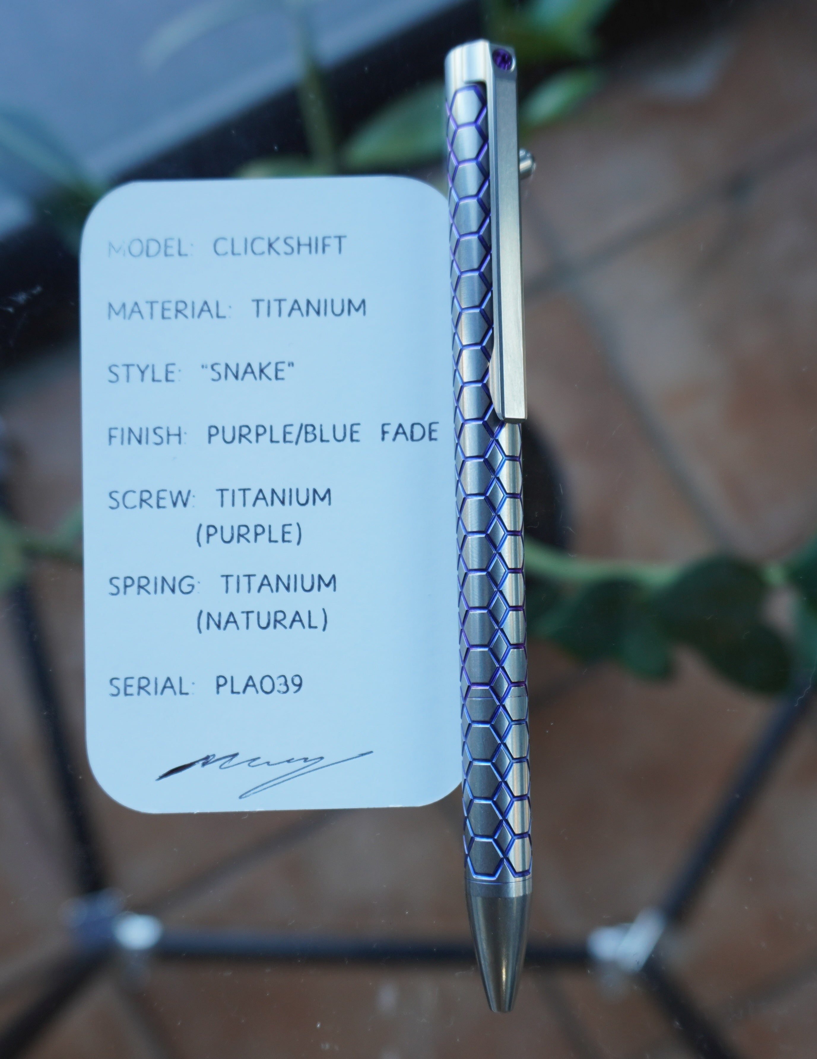 PenLab™ Custom Pen: PLA039