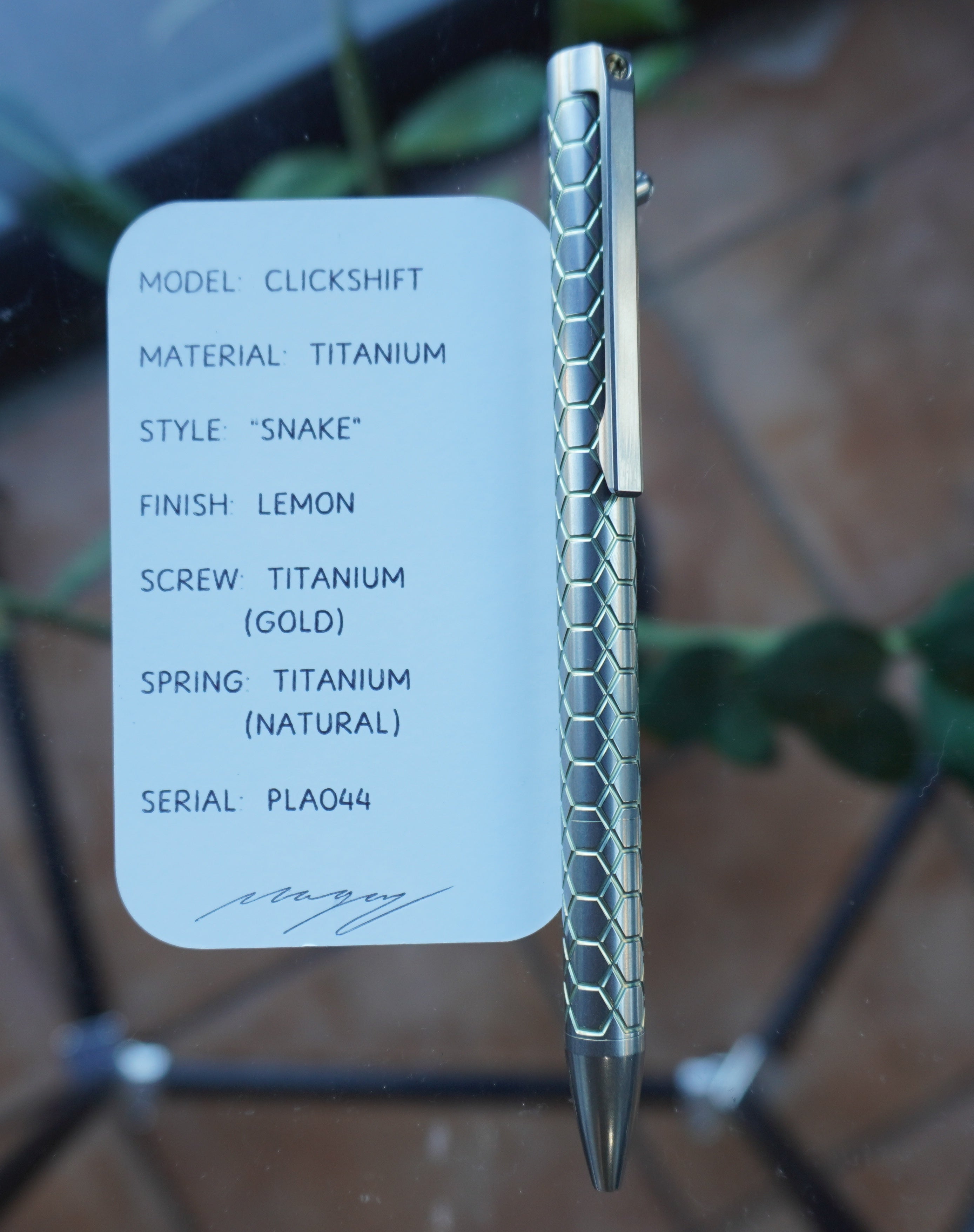 PenLab™ Custom Pen: PLA044