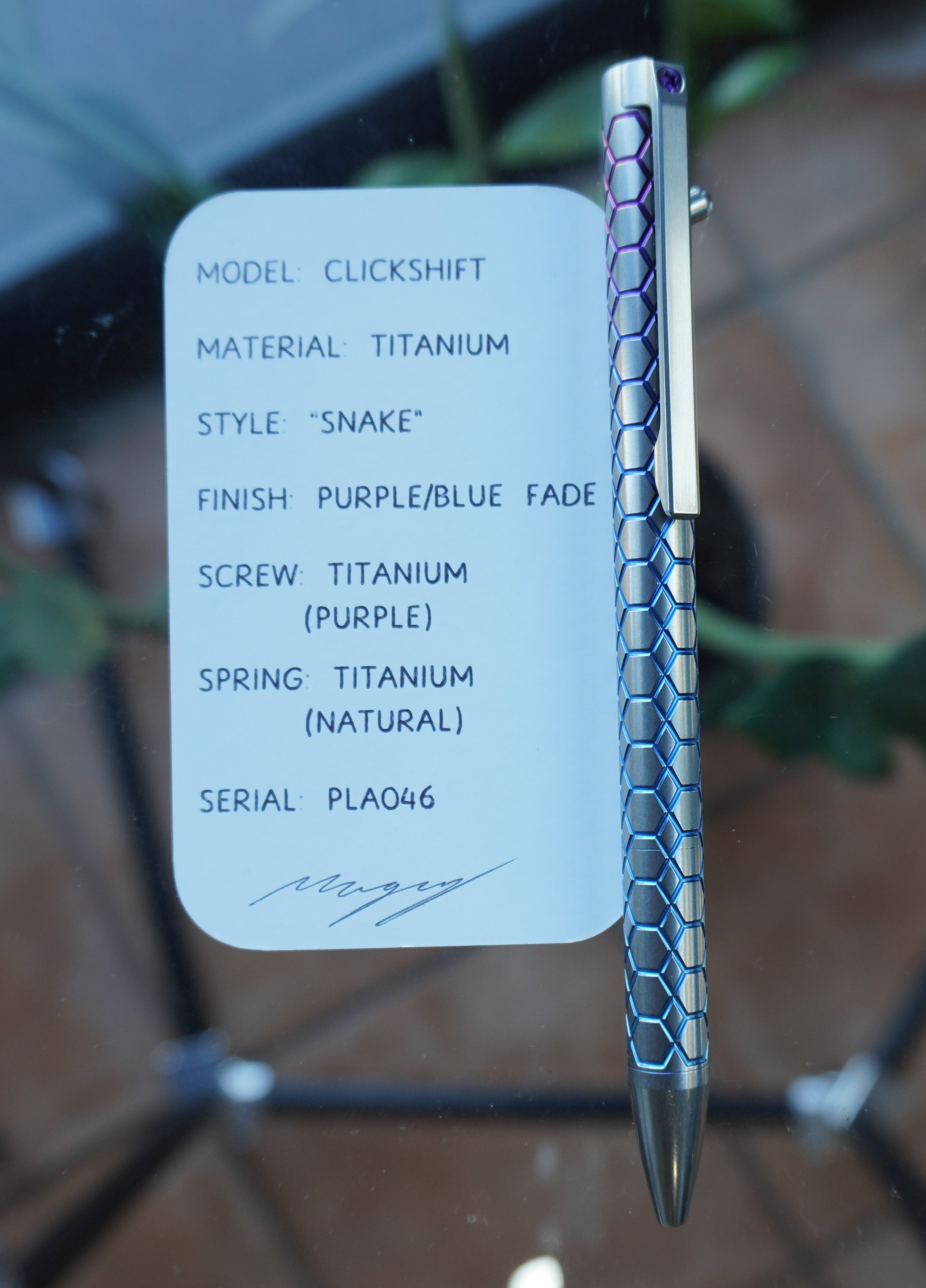 PenLab™ Custom Pen: PLA046