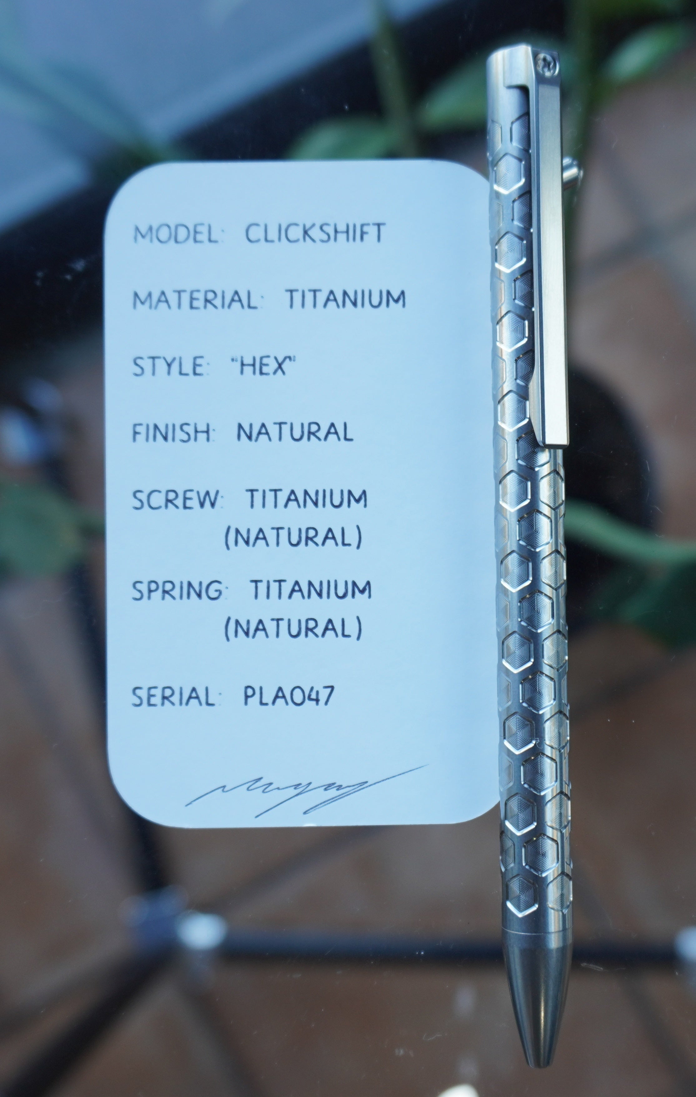 PenLab™ Custom Pen: PLA047