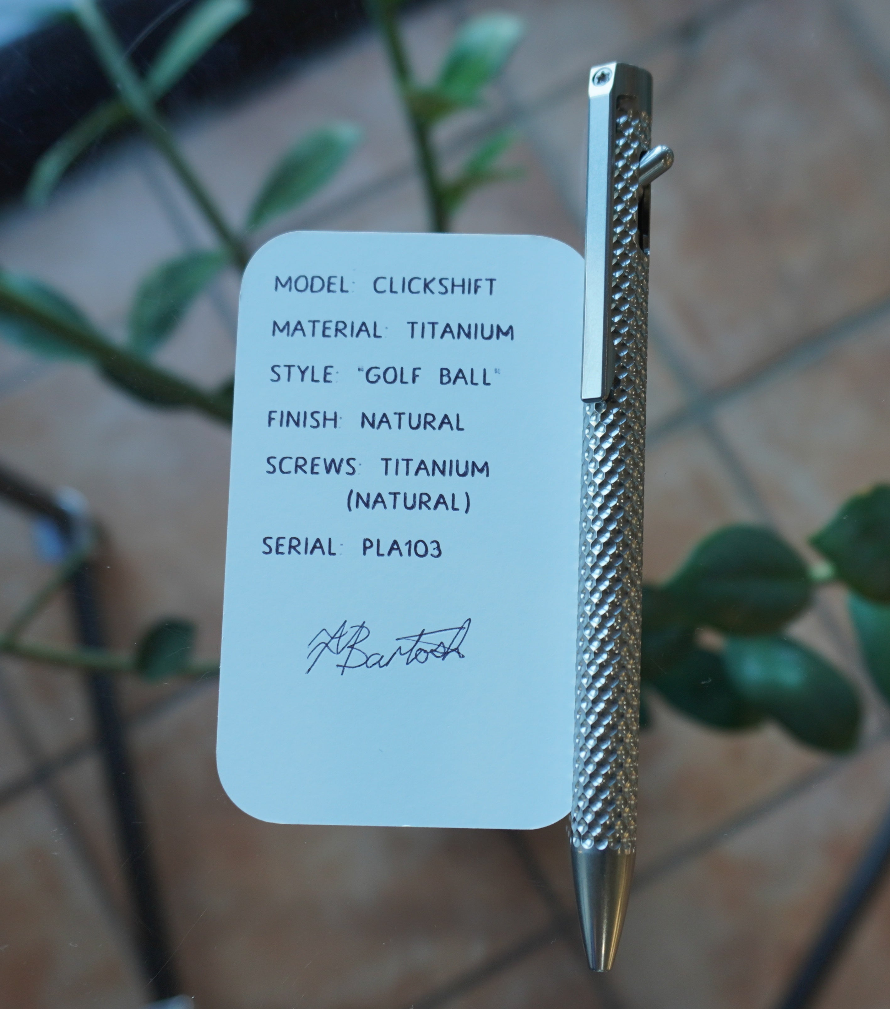 PenLab™ Custom Pen: PLA0103