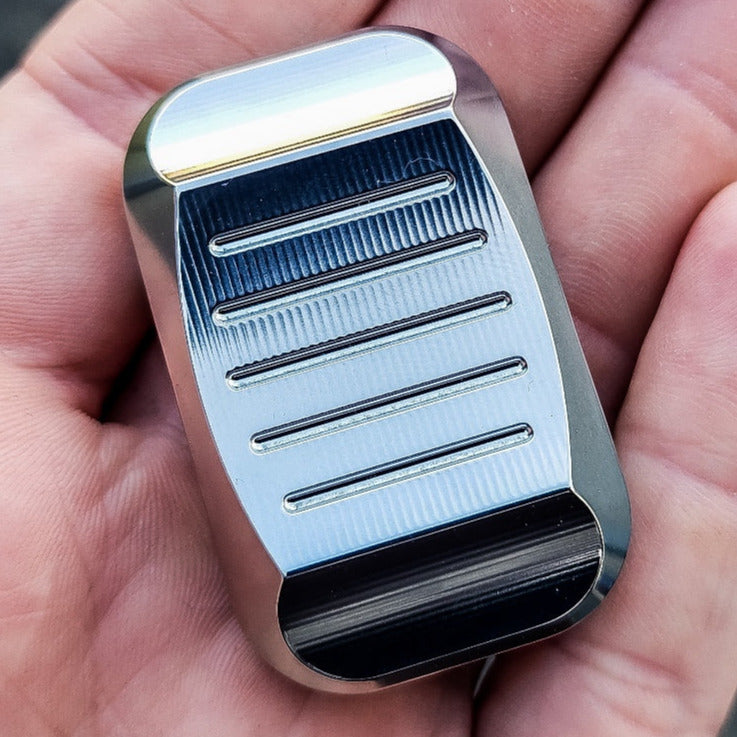 Peak™ - 3-Click Titanium Slider with Stainless Steel Plates (Lucky Drop 1)