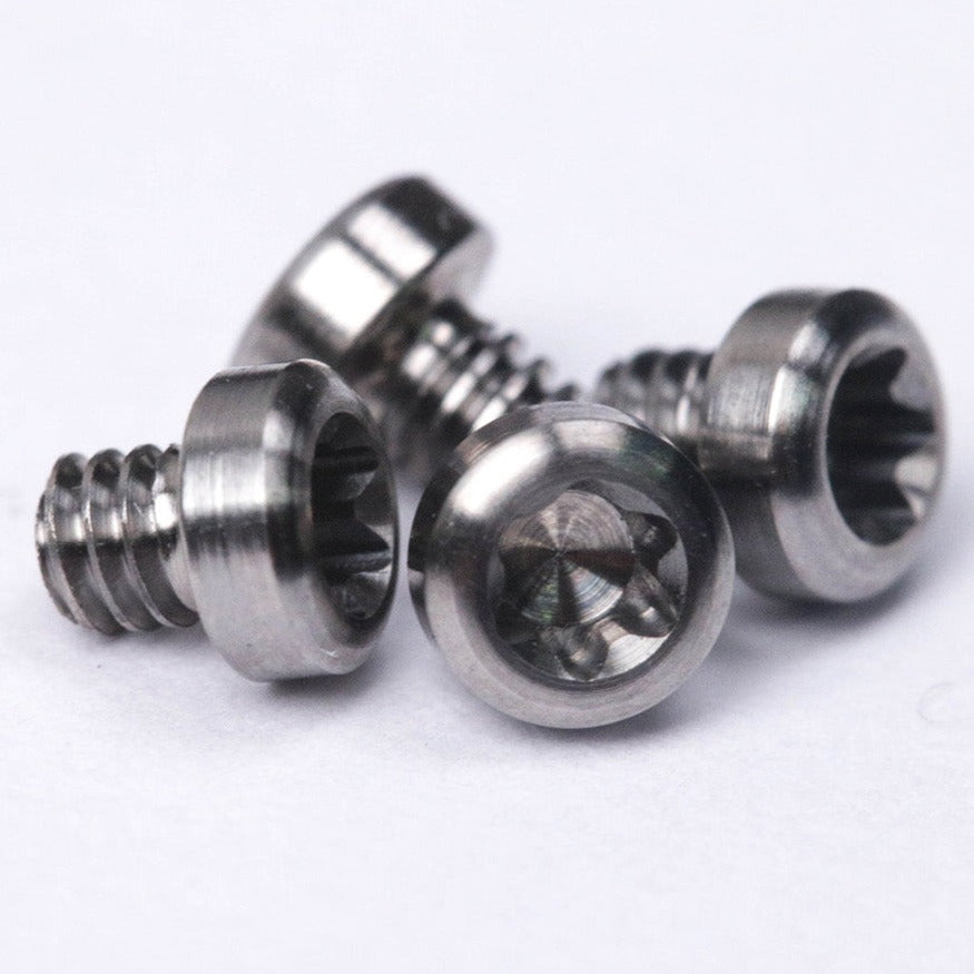 Titanium 2-56 Size Screws (Set of FOUR for Slider Plates)