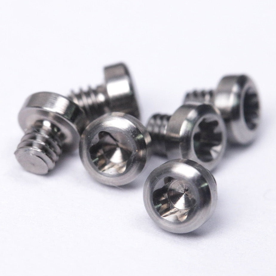 Titanium 2-56 Size Screws (Set of SIX for Slider Plates)