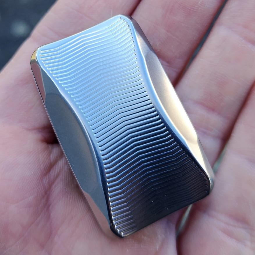 Sweep™ "Matte" Titanium - 3-Click Slider with Stainless Steel Plates
