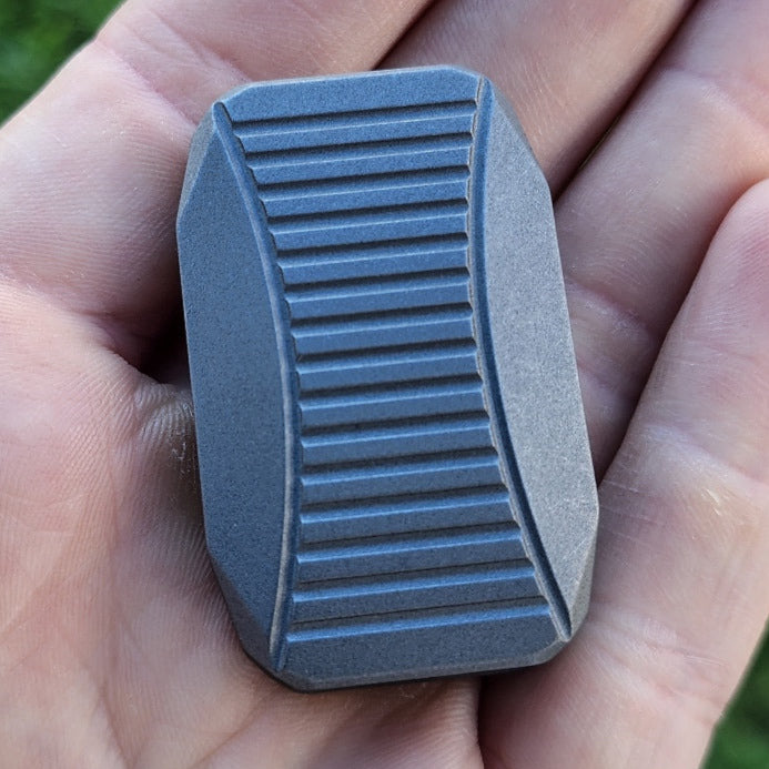 Wing™ "Stonewash" - 3-Click Titanium Slider with Stainless Plates (Lucky Drop)