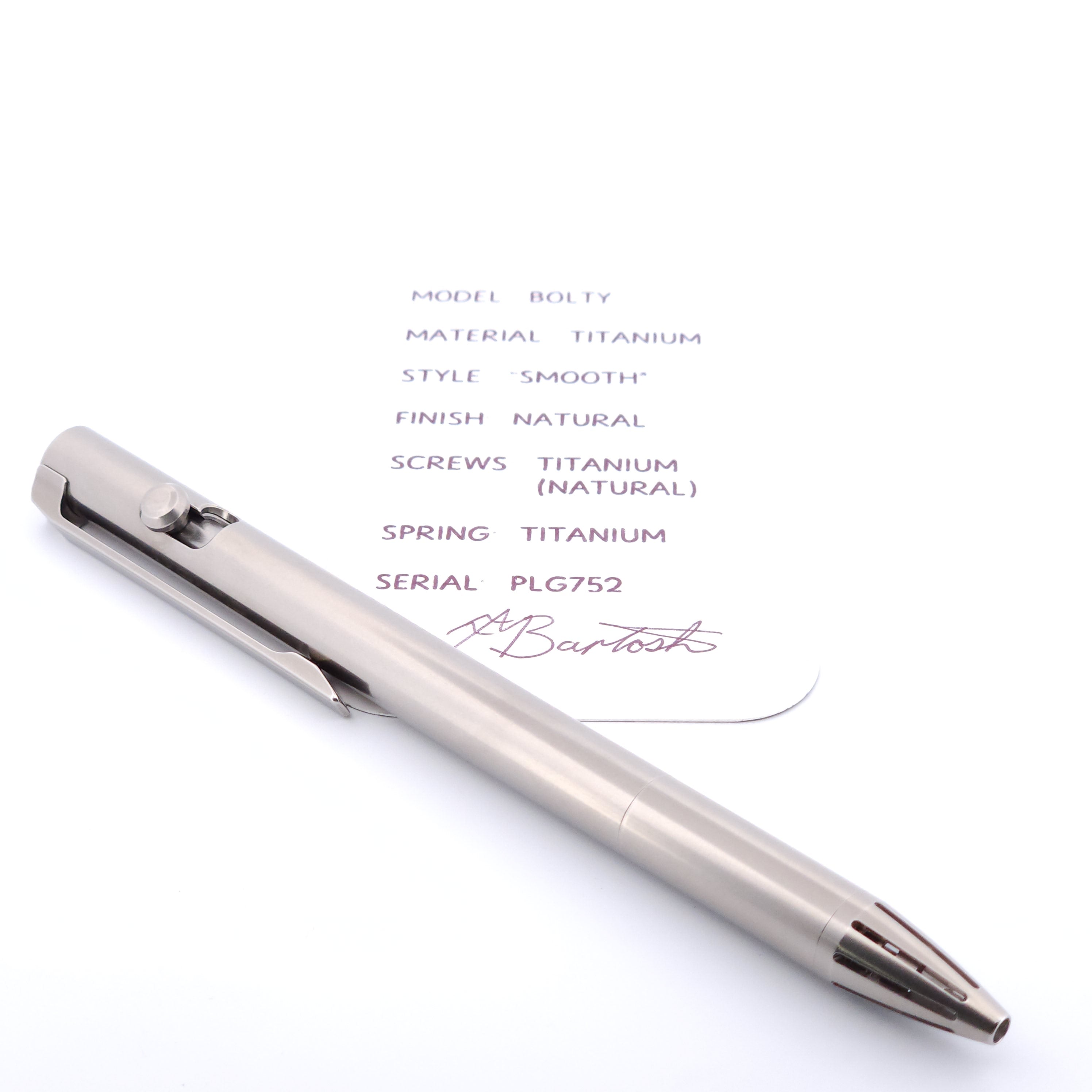PenLab™ Custom Bolty Pen: PLG752 - "Smooth"
