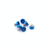 Titanium 2-56 Size Screws (Set of SIX for Slider Plates) "Mid Blue"