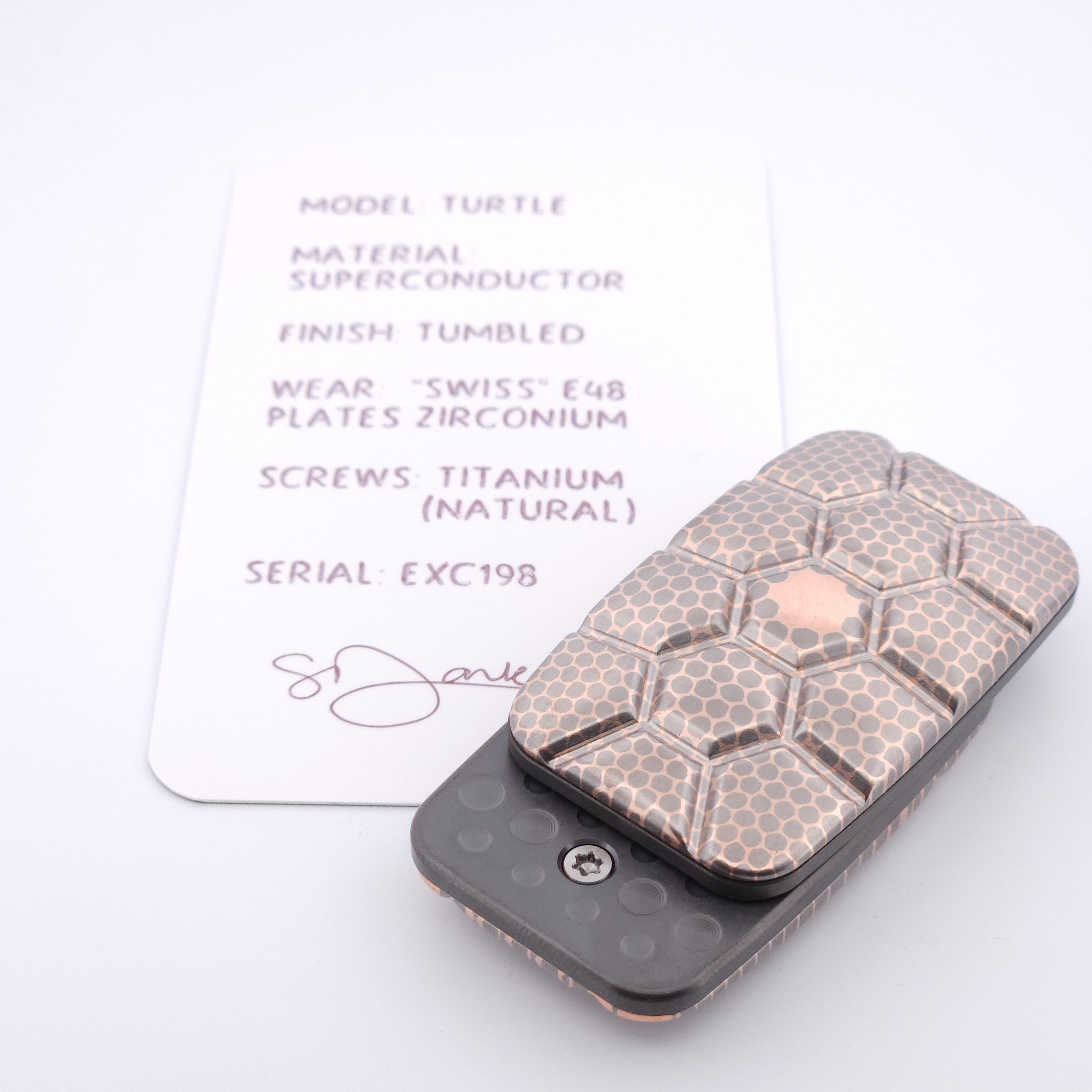 Exotic Custom Slider: EXC198 - Turtle (Off Centre Middle)
