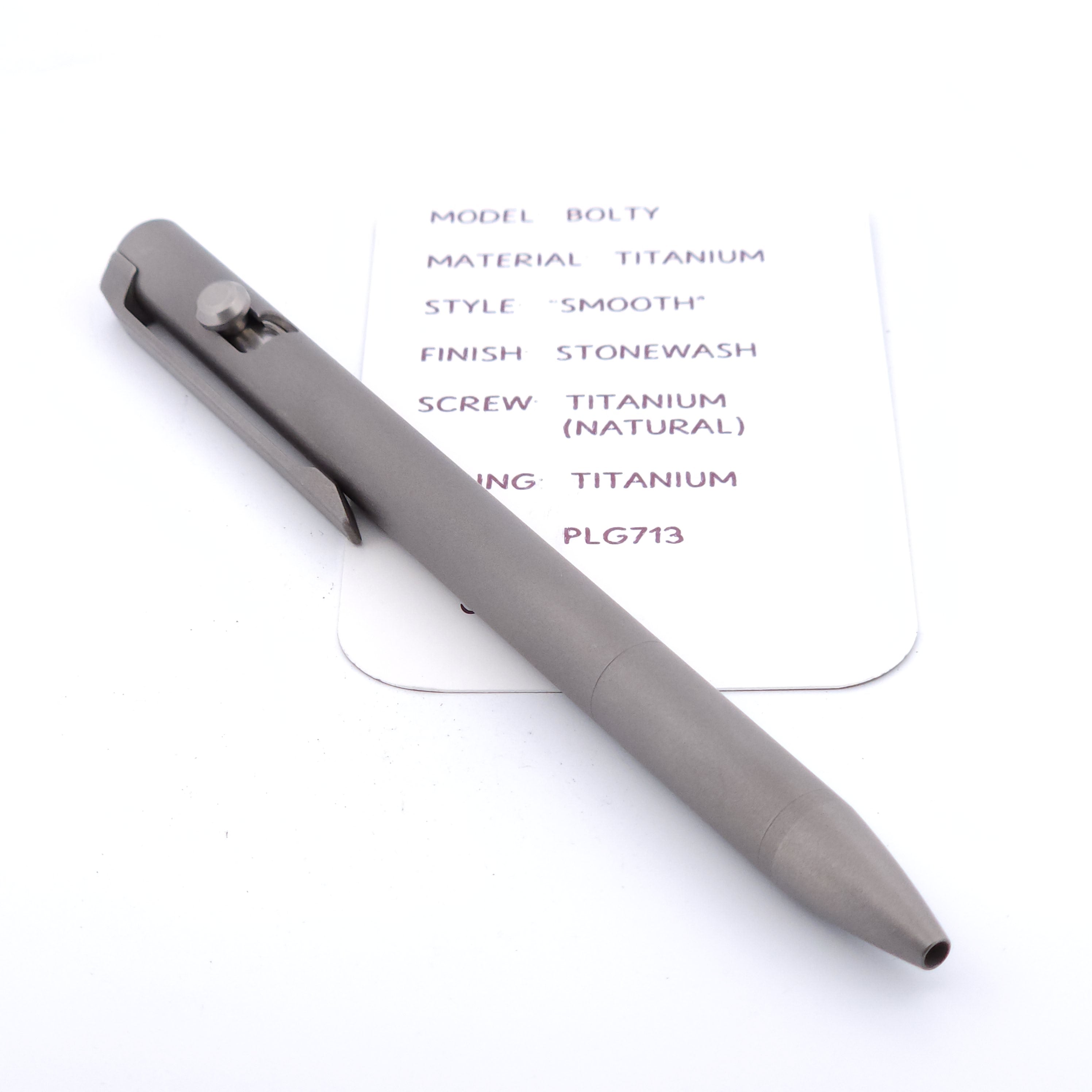 PenLab™ Custom Pen: PLG713 - "Bolty" (Stonewash)