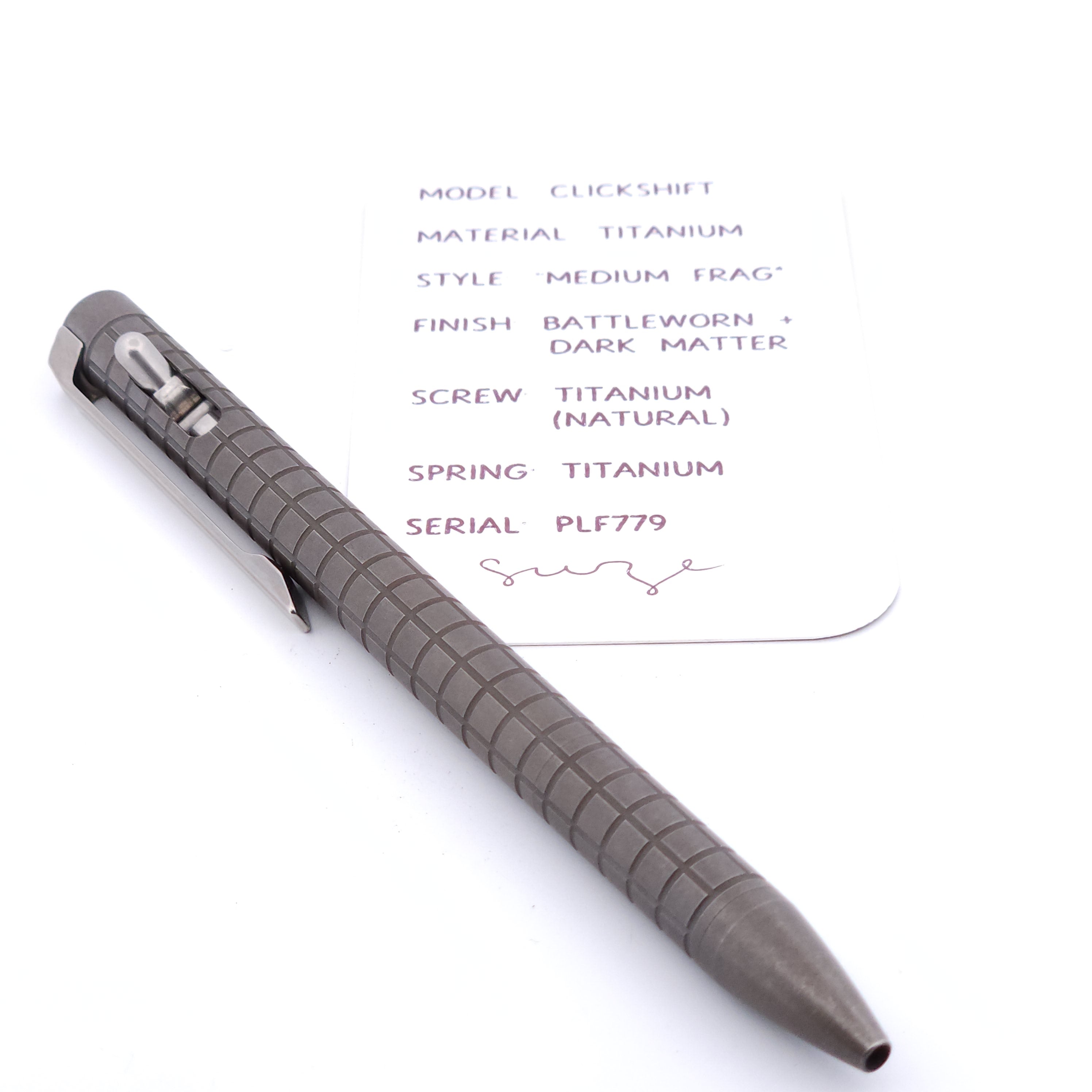 PenLab™ Custom Pen: PLF779 - "Medium Frag" (Battleworn)