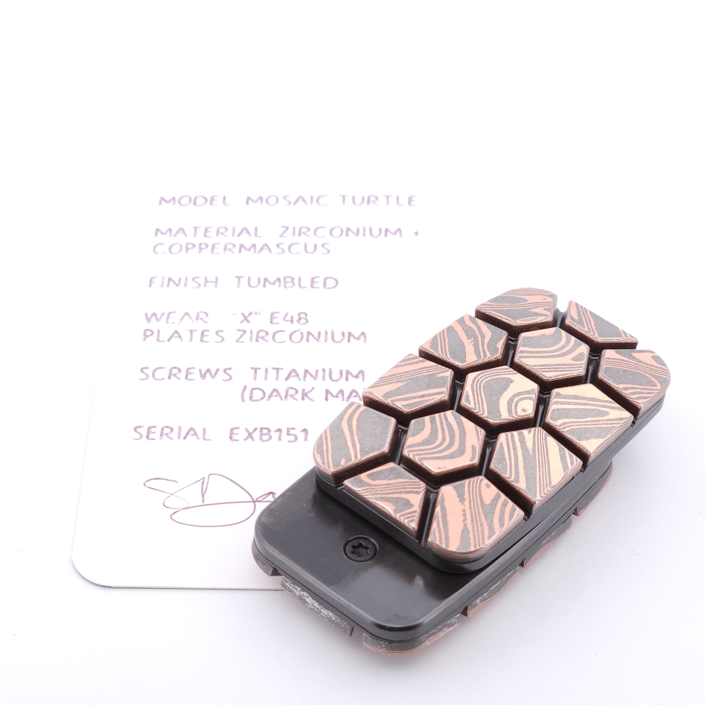 Exotic Custom Slider: EXB151 - Mosaic Turtle
