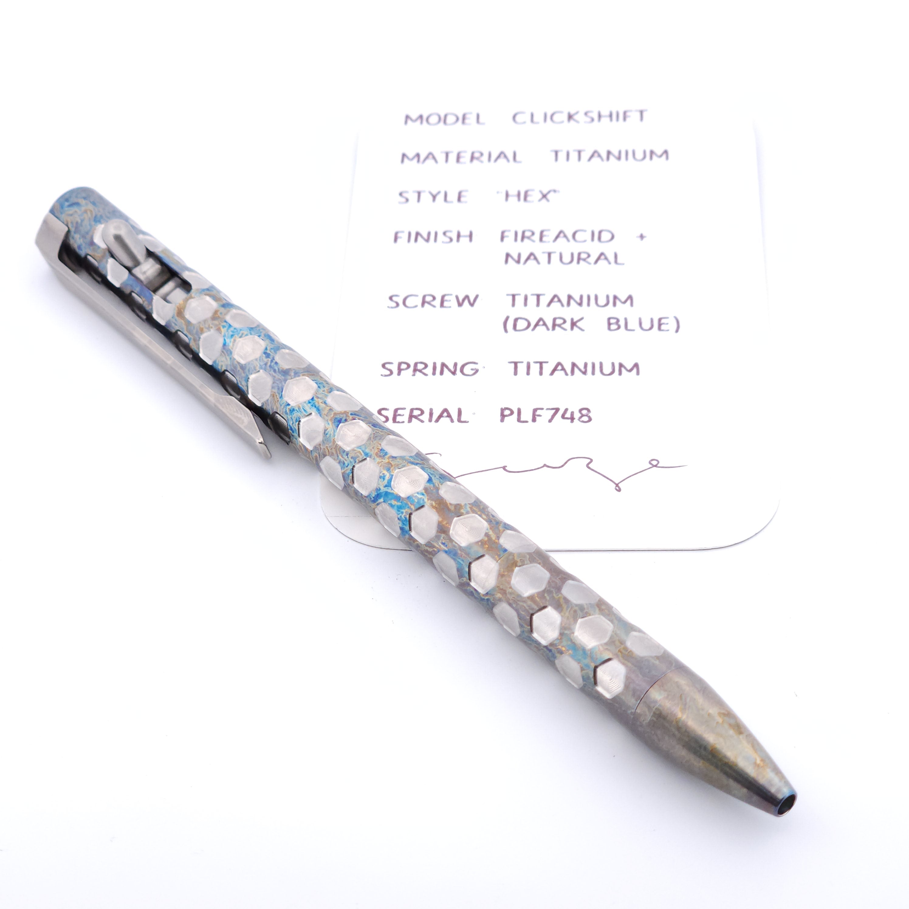 PenLab™ Custom Pen: PLF748 - "Hex"