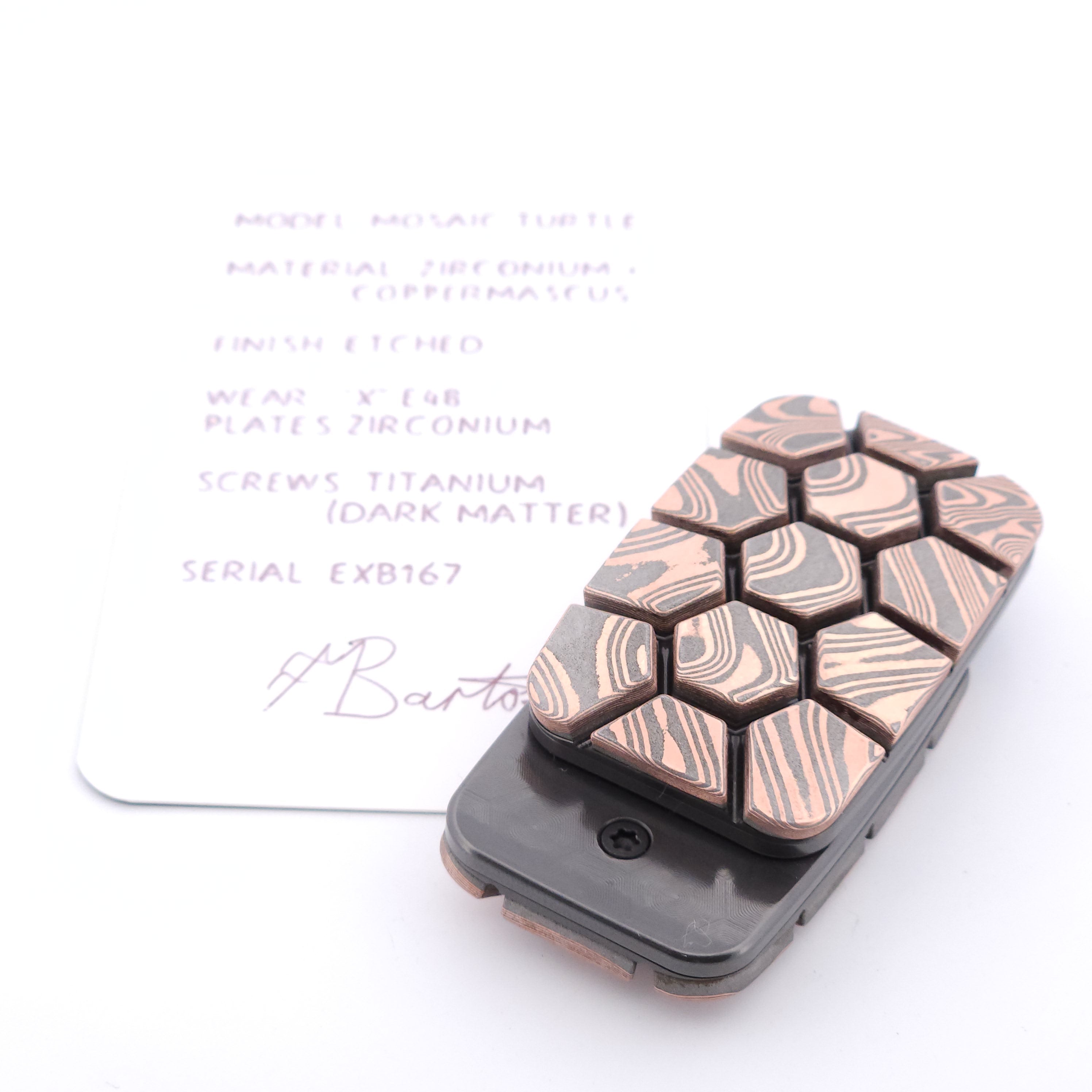 Exotic Custom Slider: EXB167 - Mosaic Turtle