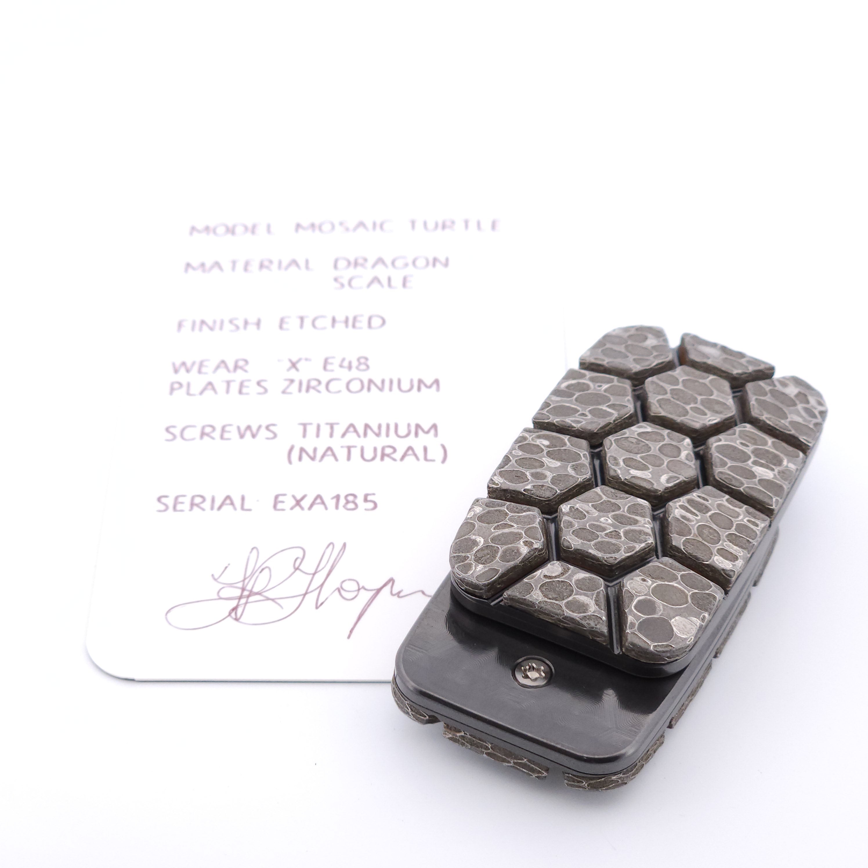 Exotic Custom Slider: EXA185 - Mosaic Turtle
