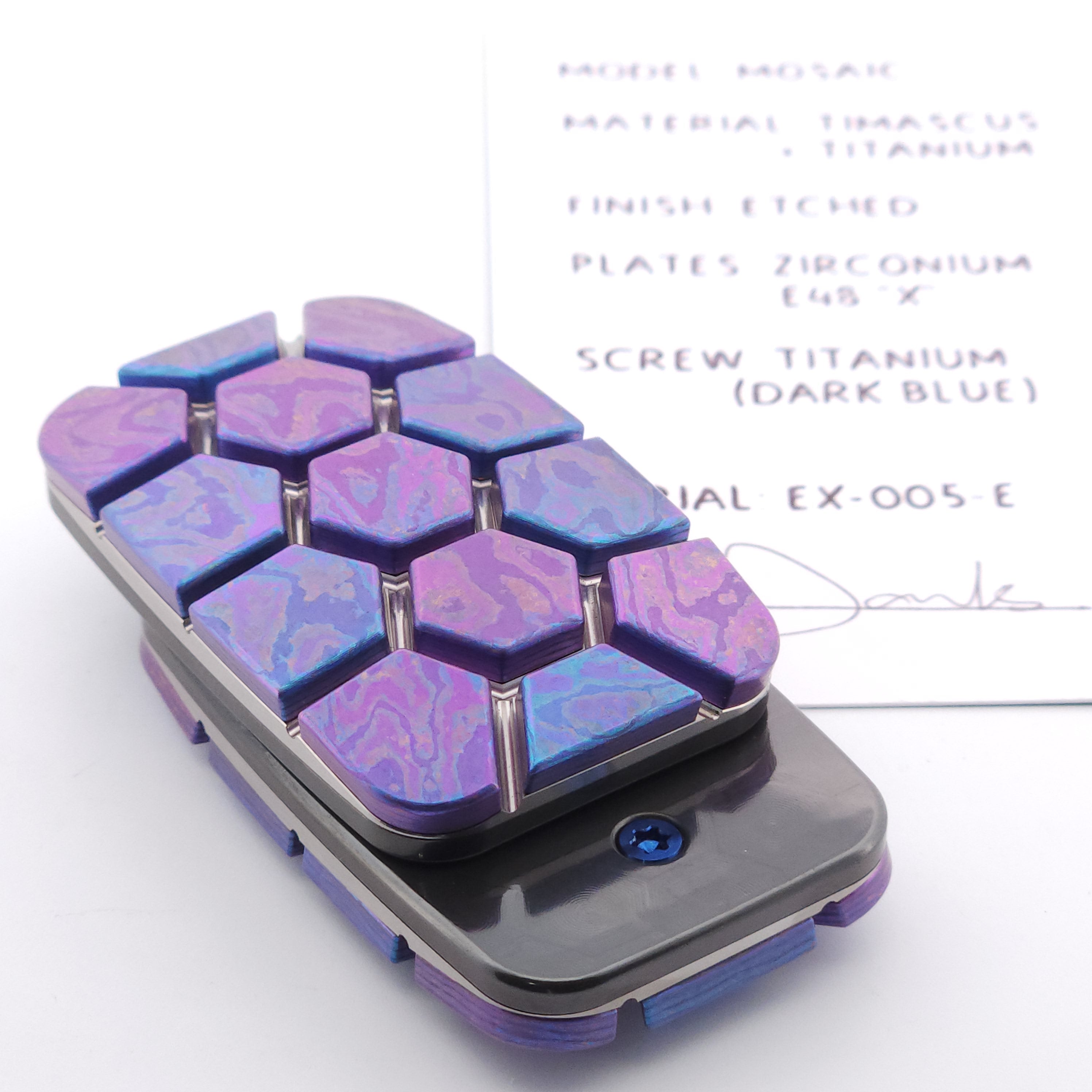 Exotic Custom Slider EX-005-E: Mosaic Turtle