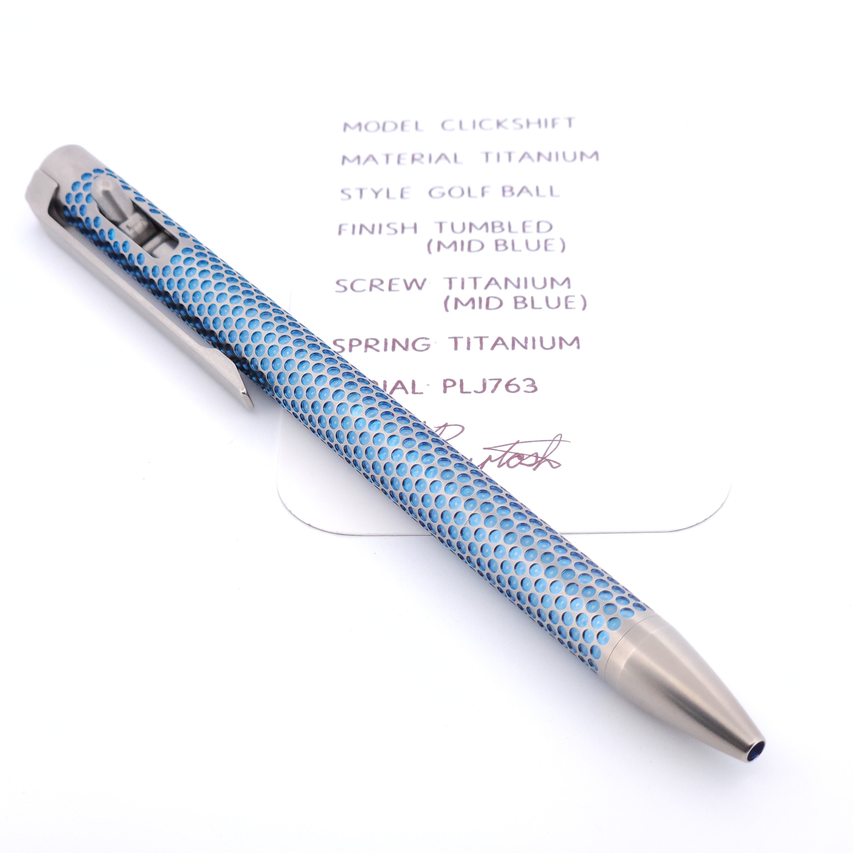 PenLab™ Custom Pen: PLJ763 - "Golf Ball"