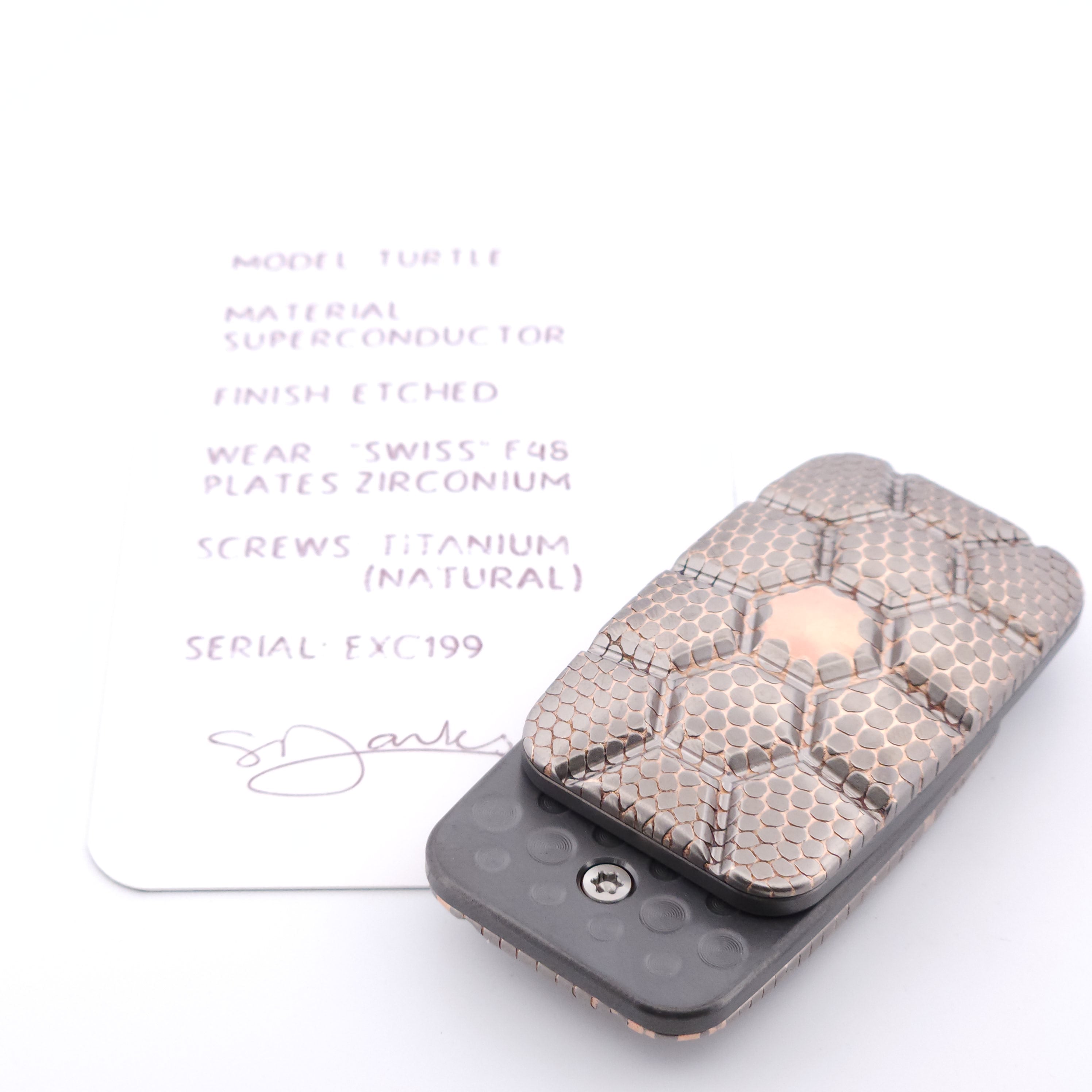 Exotic Custom Slider: EXC199 - Turtle (Off Centre Middle)