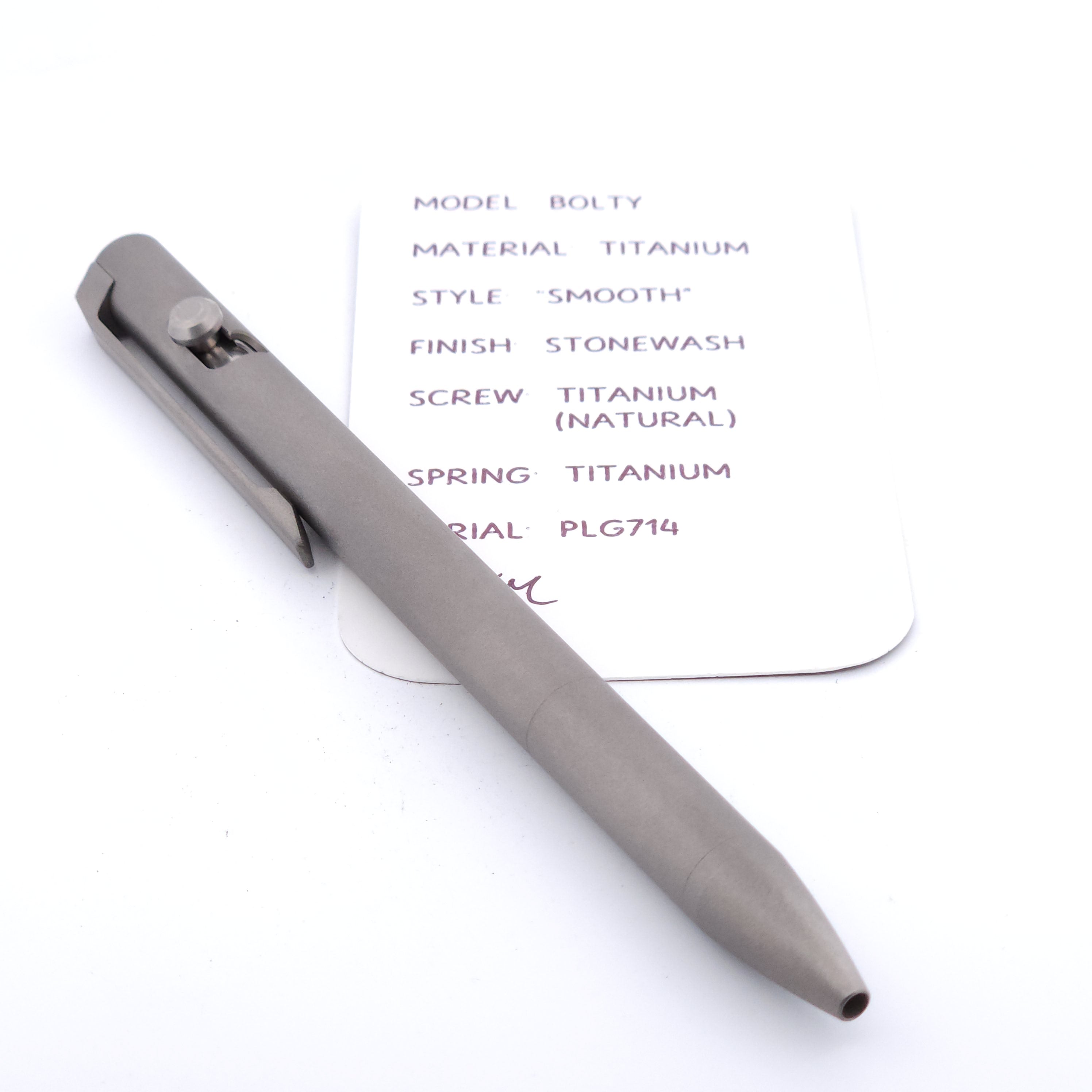 PenLab™ Custom Pen: PLG714 - "Bolty" (Stonewash)
