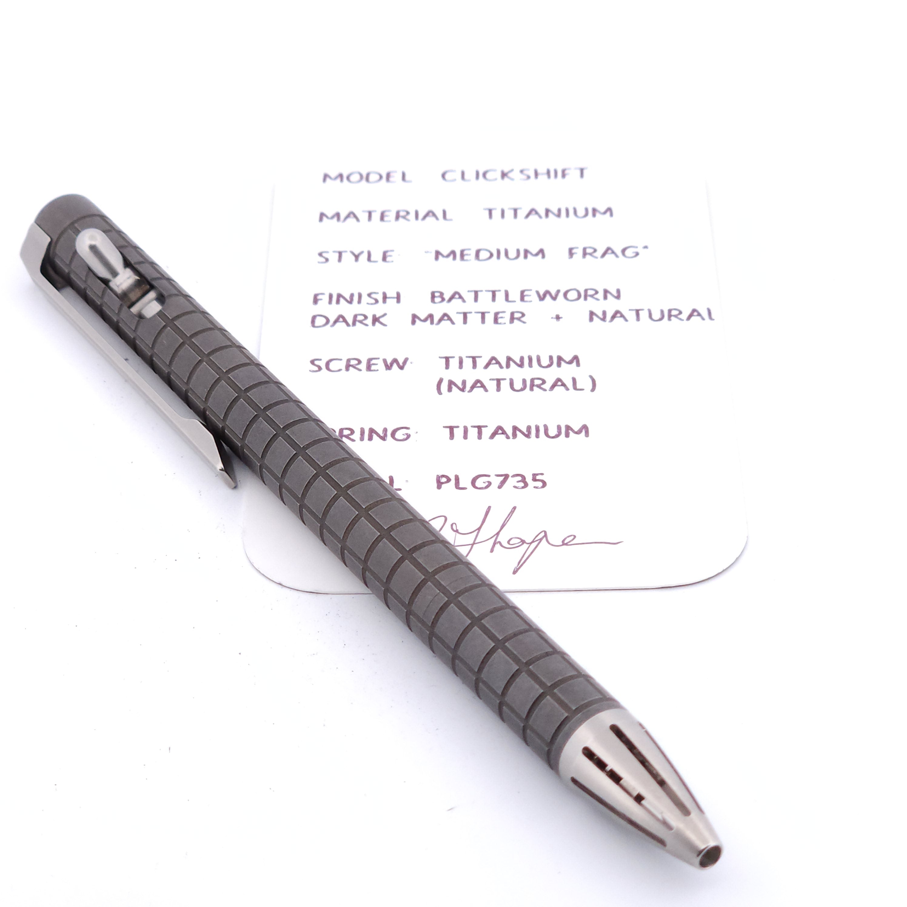 PenLab™ Custom Pen: PLG735 - "Medium Frag" (Battleworn)