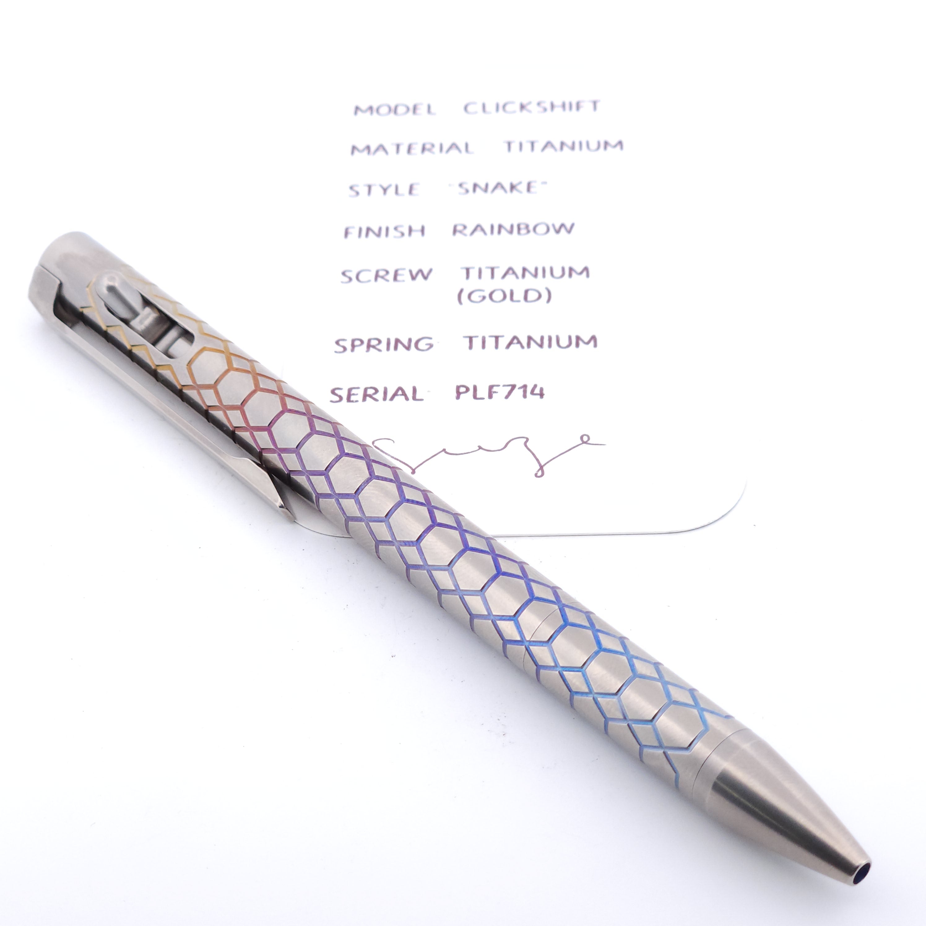 PenLab™ Custom Pen: PLF714 - "Snake"