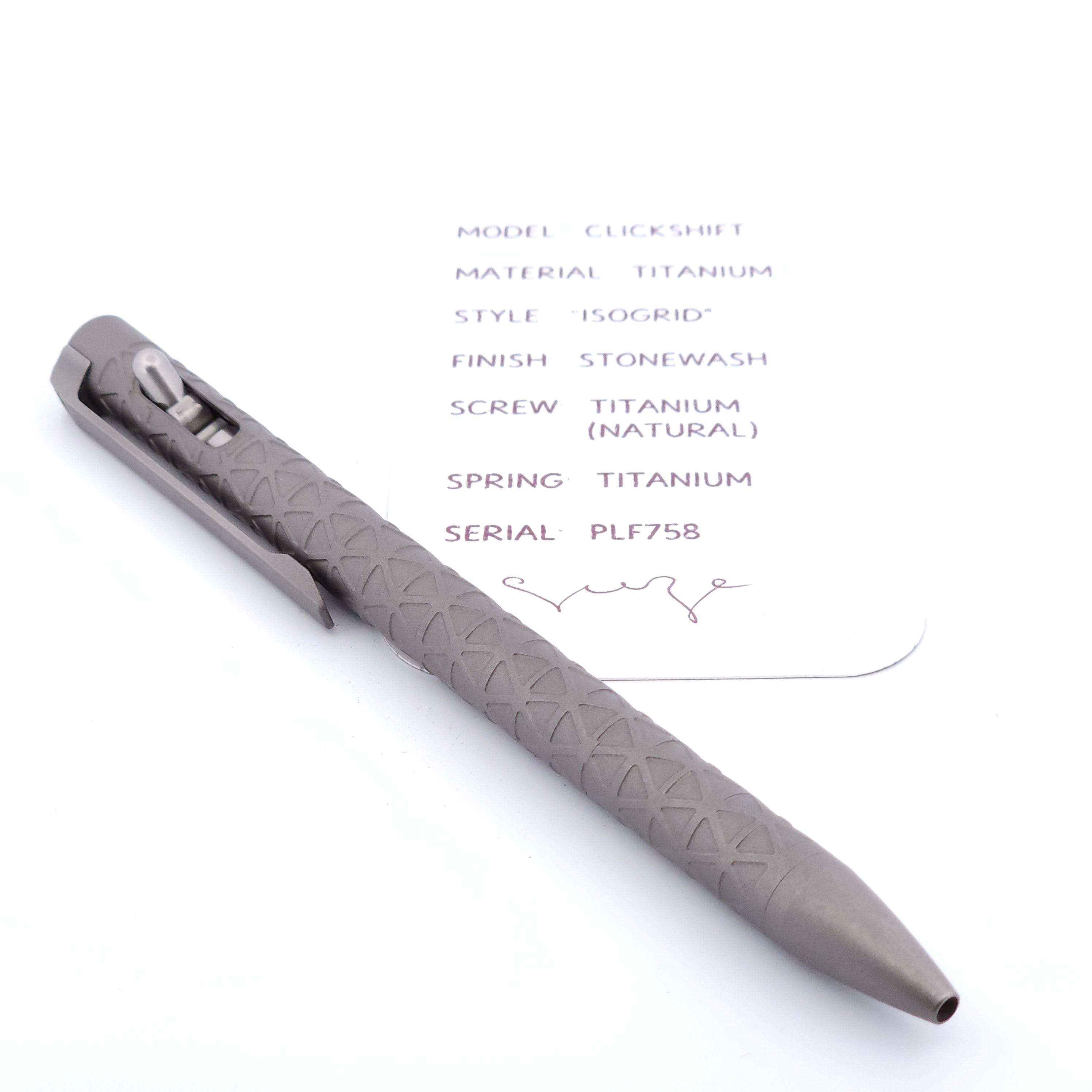PenLab™ Custom Pen: PLF758 - "IsoGrid"