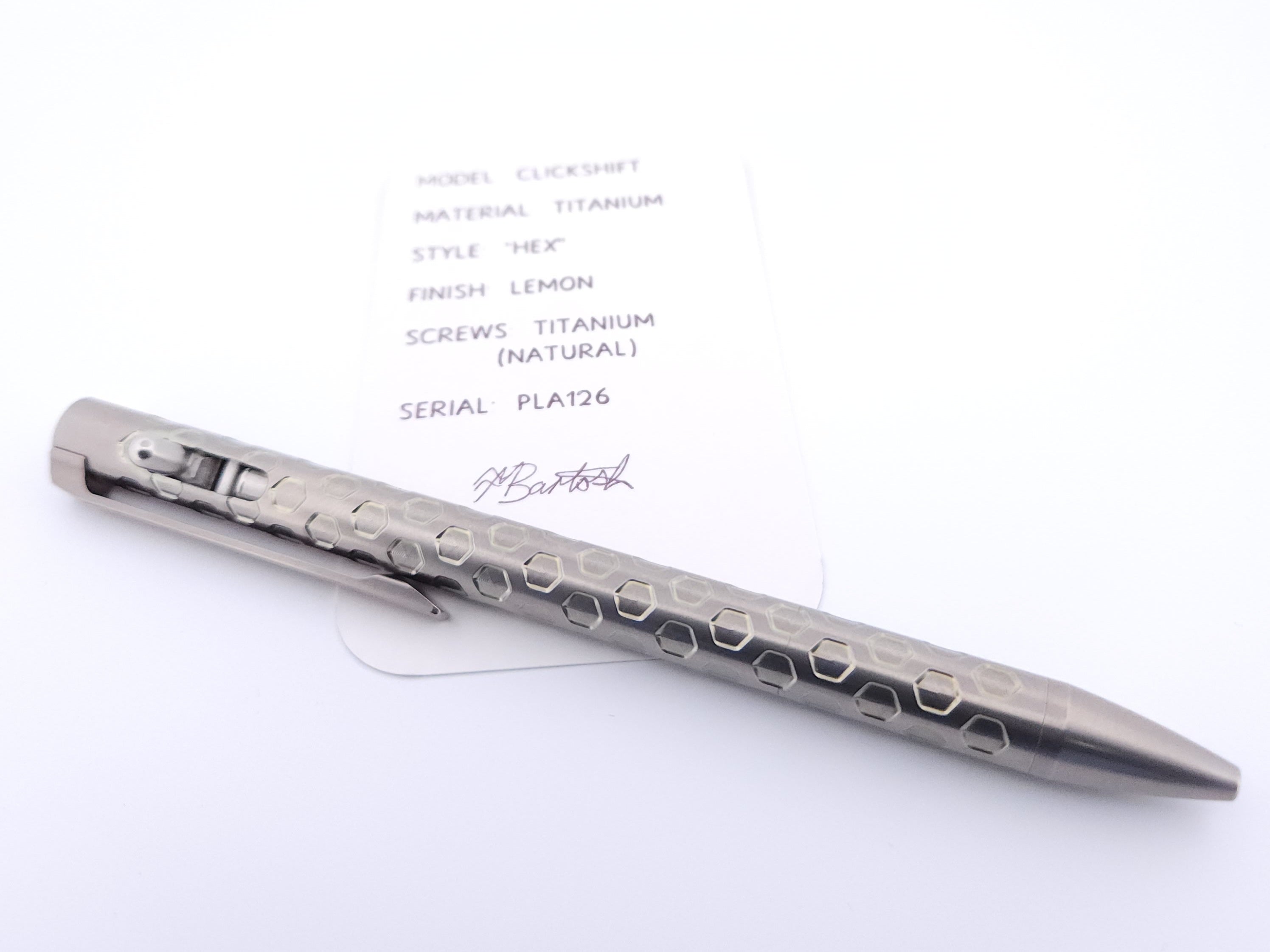 PenLab™ Custom Pen: PLA126