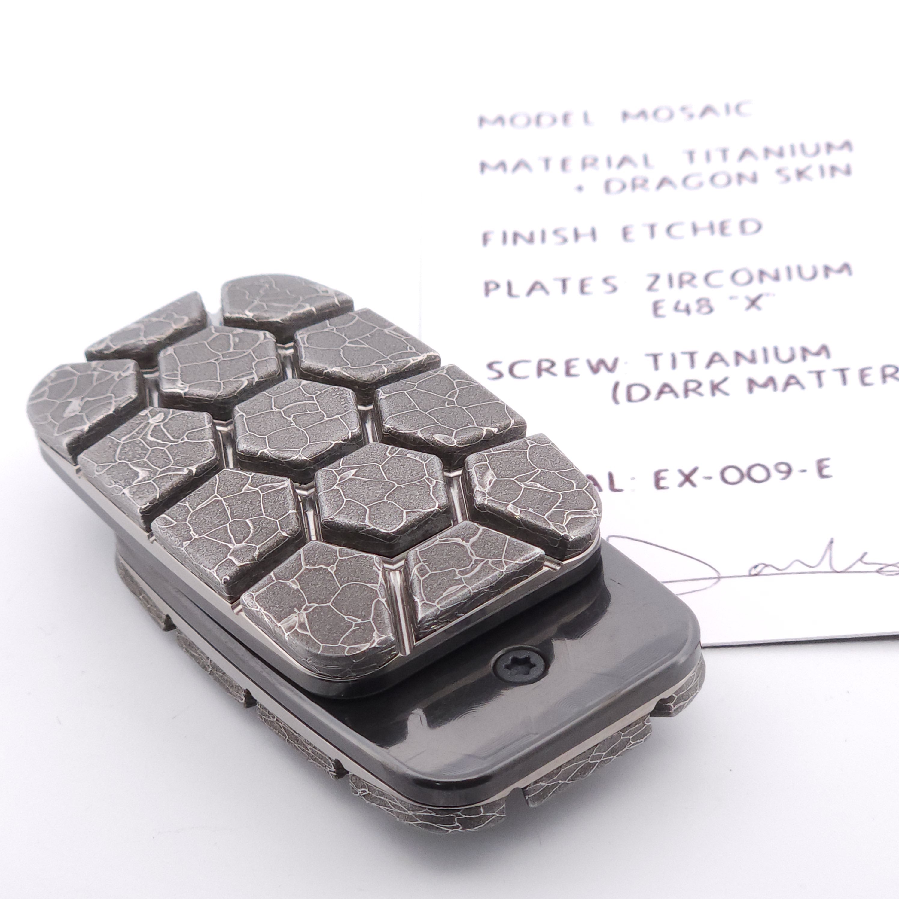 Exotic Custom Slider EX-009-E: Mosaic Turtle