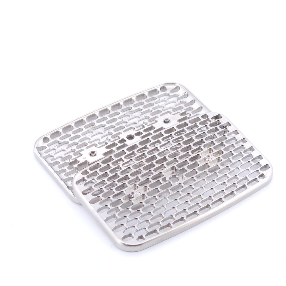 S48 "Slot" Plate Set - Stainless Steel - Triple Screw