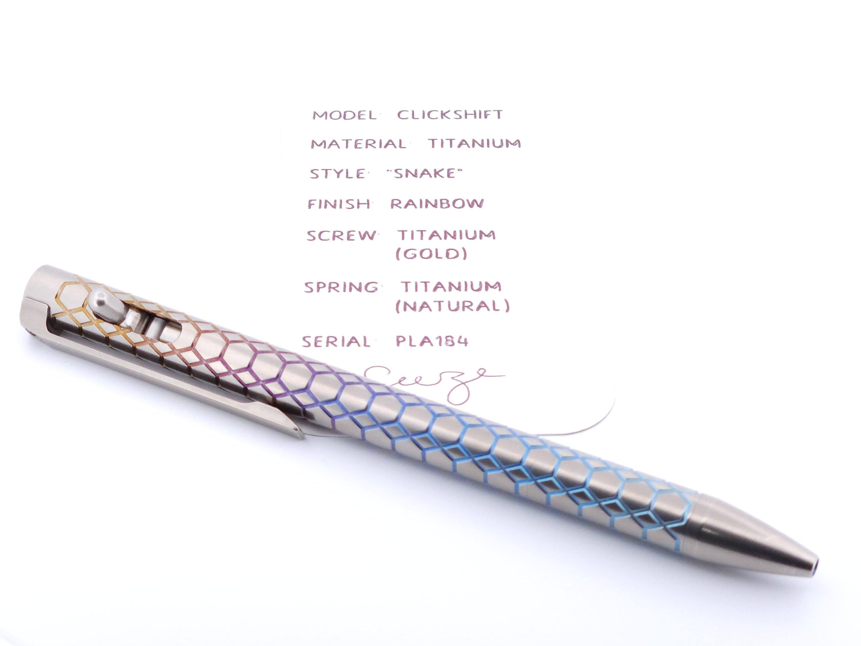 PenLab™ Custom Pen: PLA184