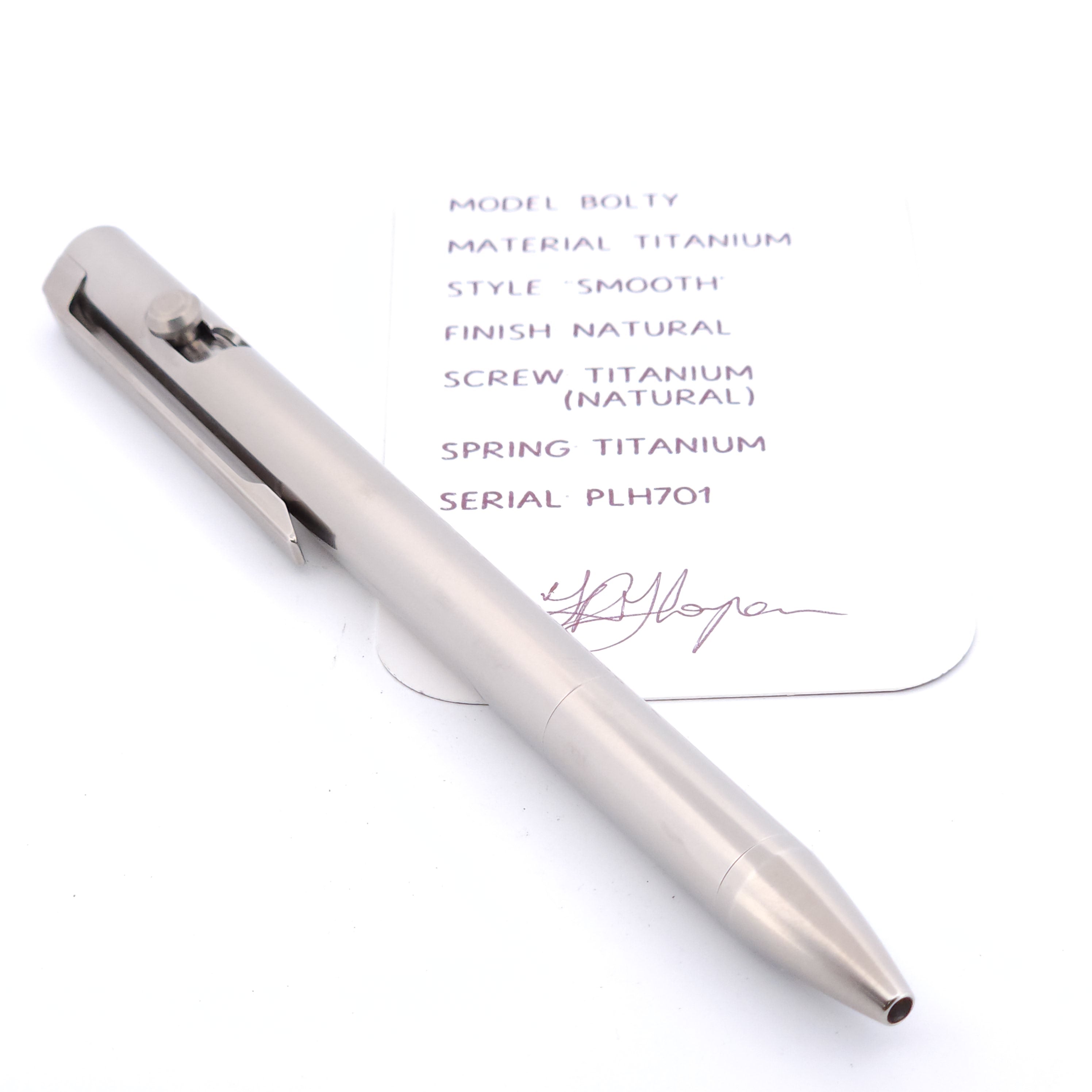 PenLab™ Custom Bolty Pen: PLH701 - "Smooth"