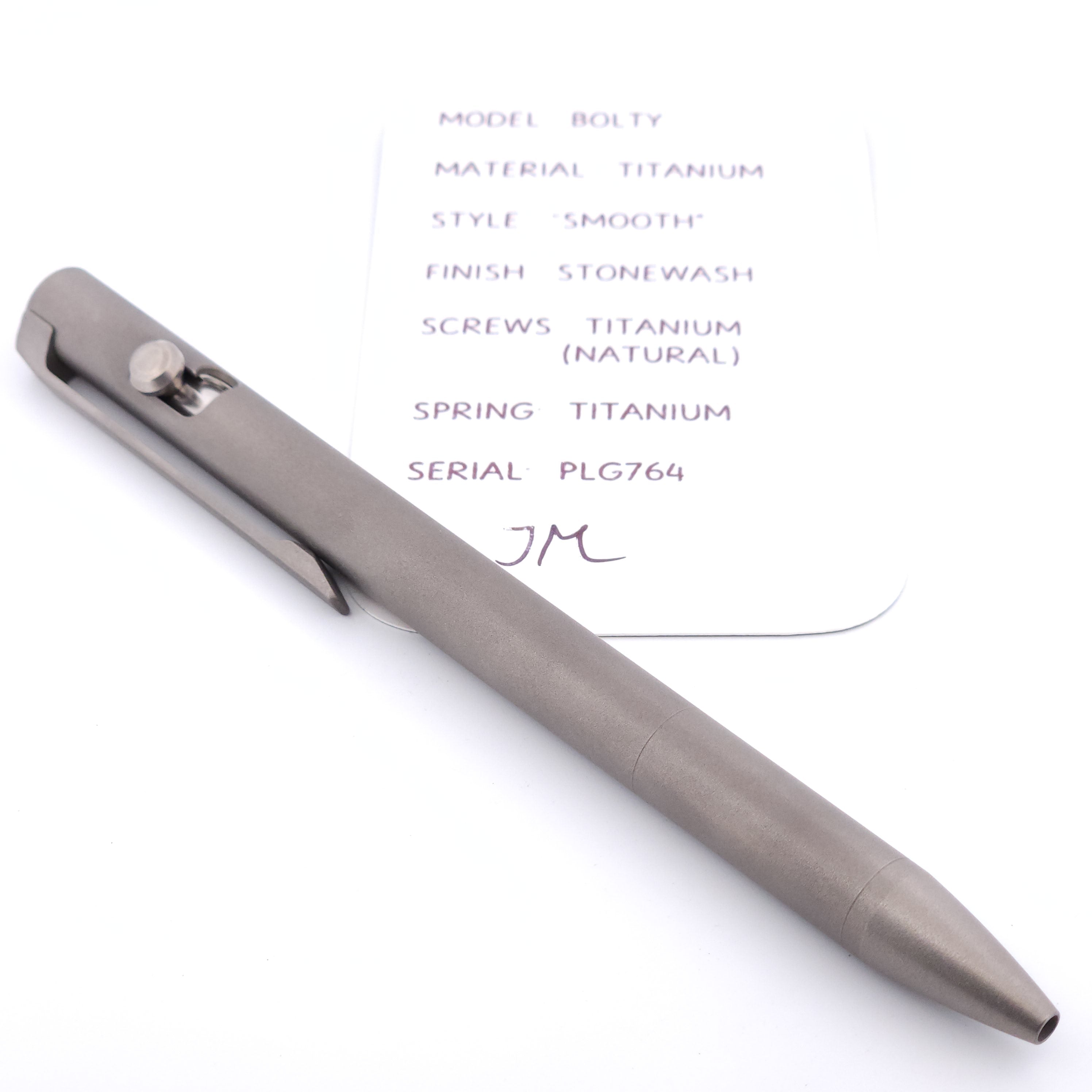 PenLab™ Custom Bolty Pen: PLG764 - "Smooth" (Stonewash)
