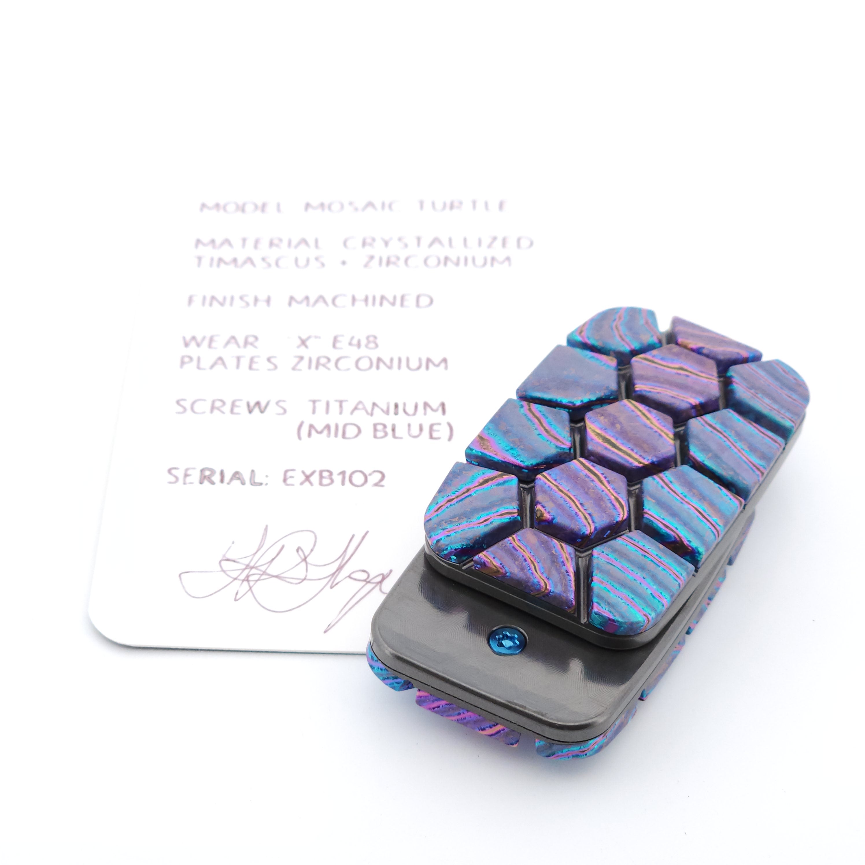Exotic Custom Slider: EXB102 - Mosaic Turtle