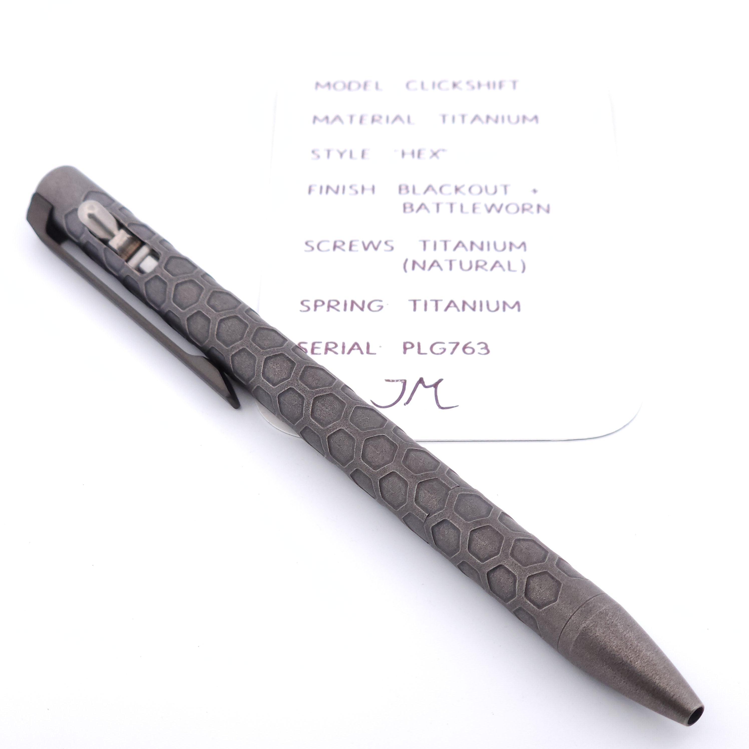 PenLab™ Custom Pen: PLG763 - "Hex" (Battleworn)