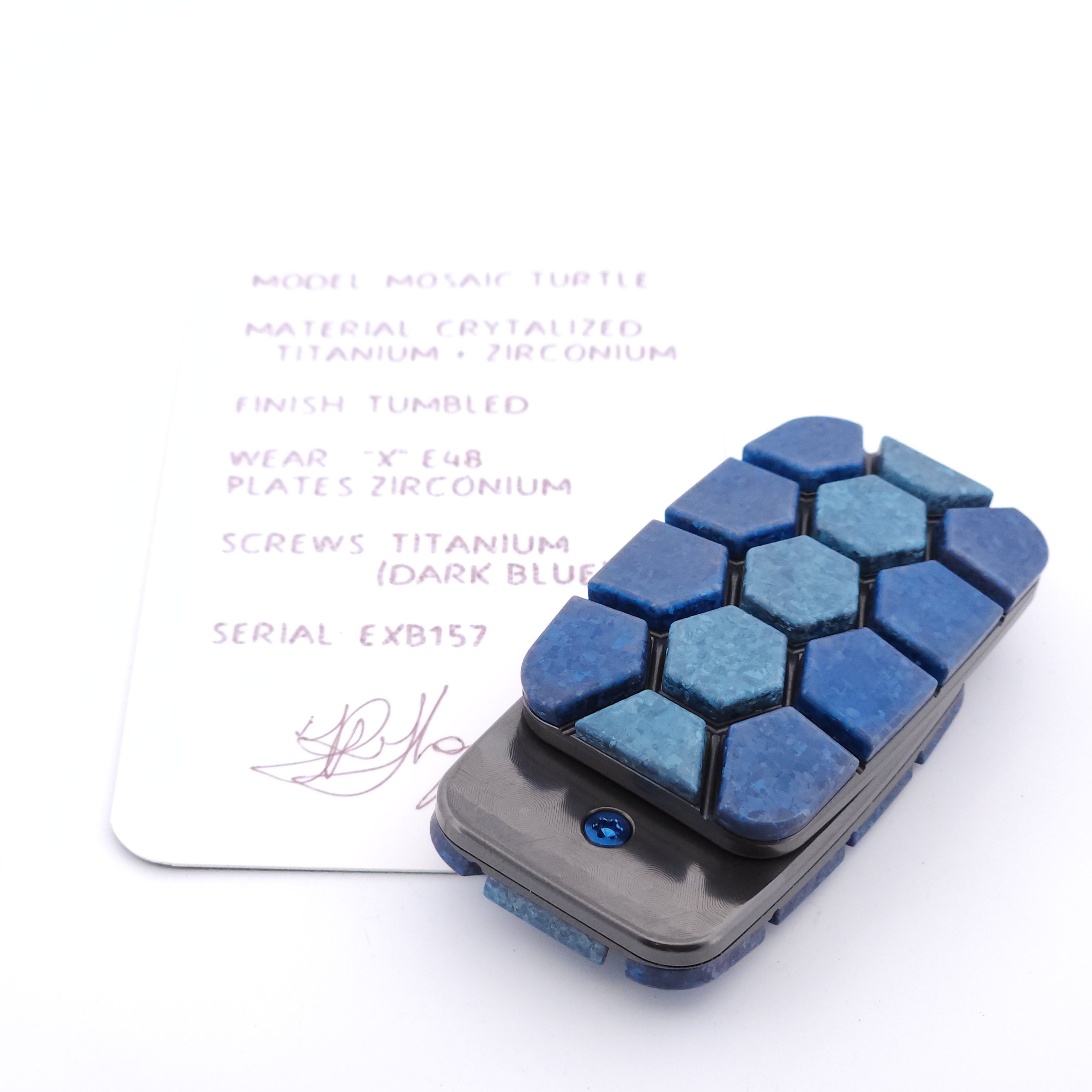 Exotic Custom Slider: EXB157 - Mosaic Turtle