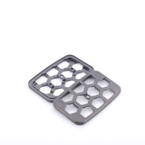 E48 "Skelly Hex" Plate Set - Zirconium - Single Screw