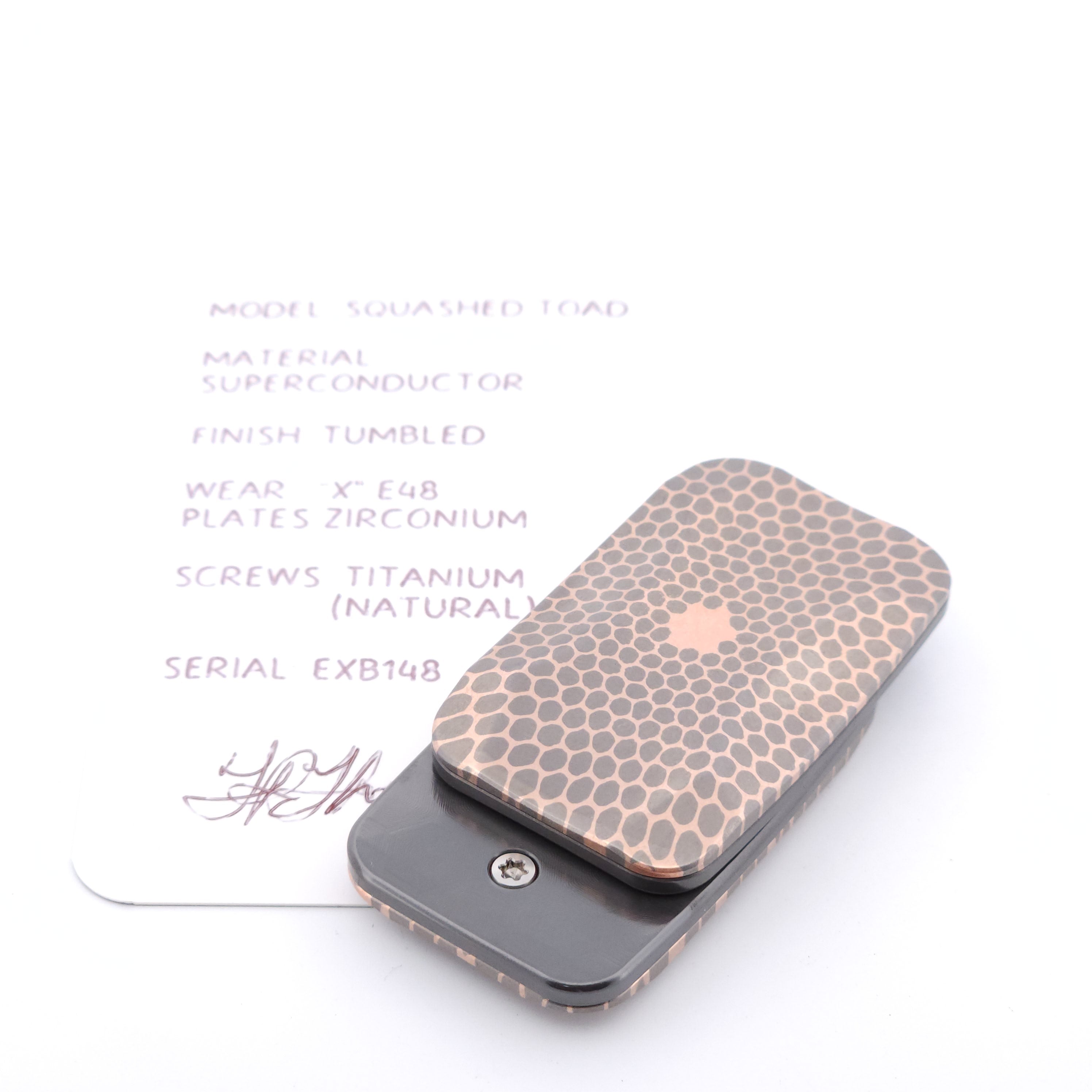 Exotic Custom Slider: EXB148 - Squashed Toad