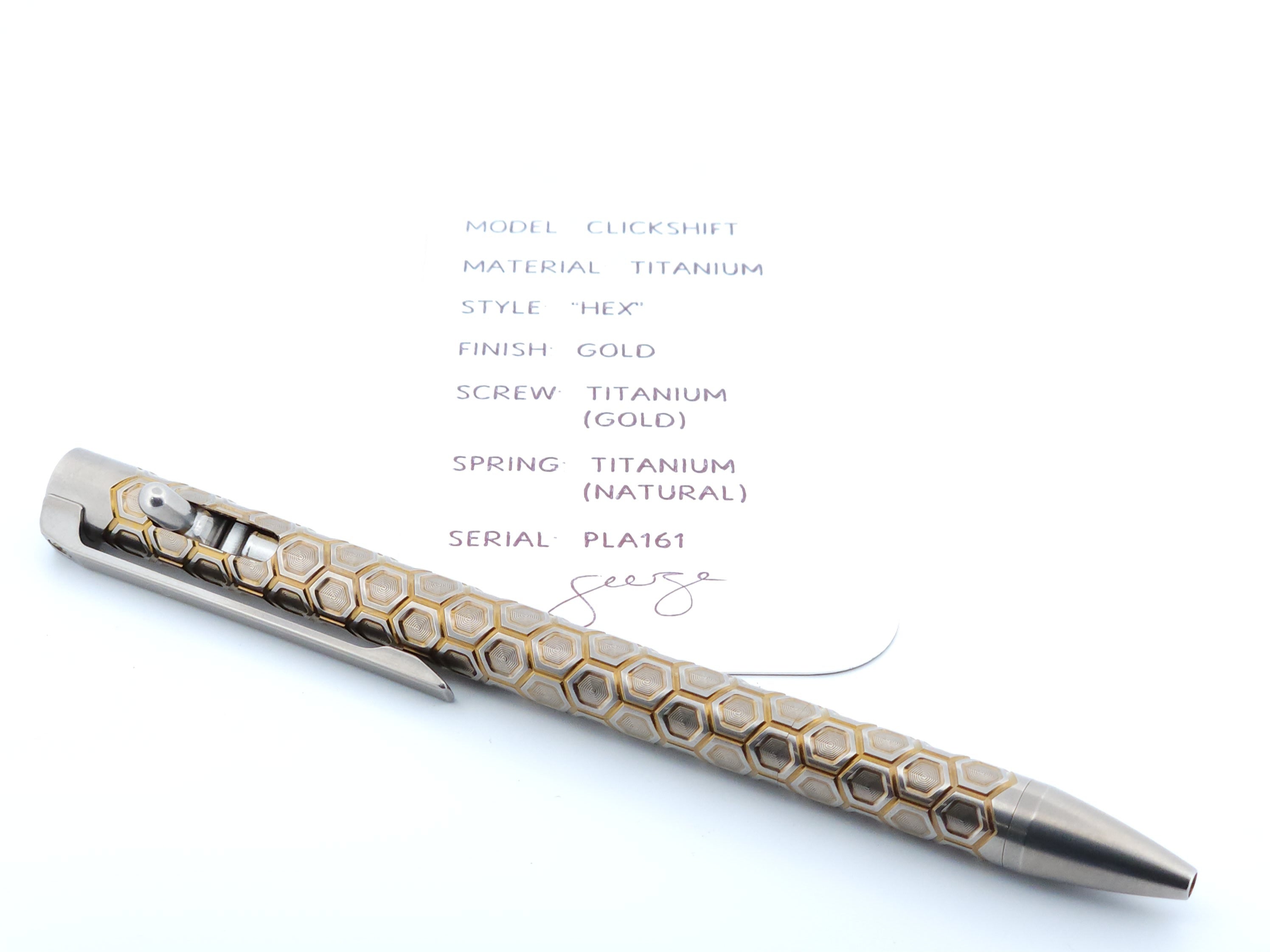 PenLab™ Custom Pen: PLA161