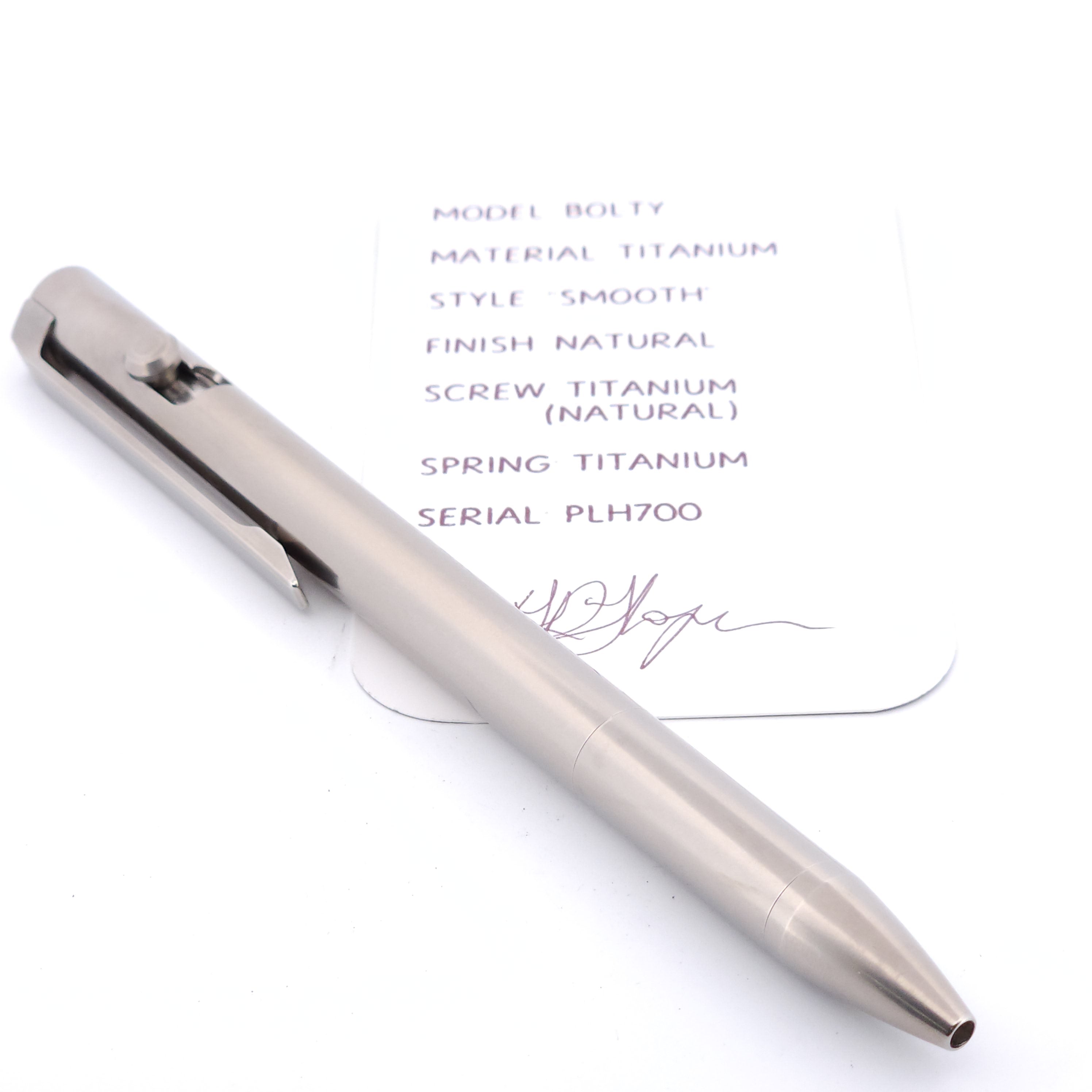 PenLab™ Custom Bolty Pen: PLH700 - "Smooth"
