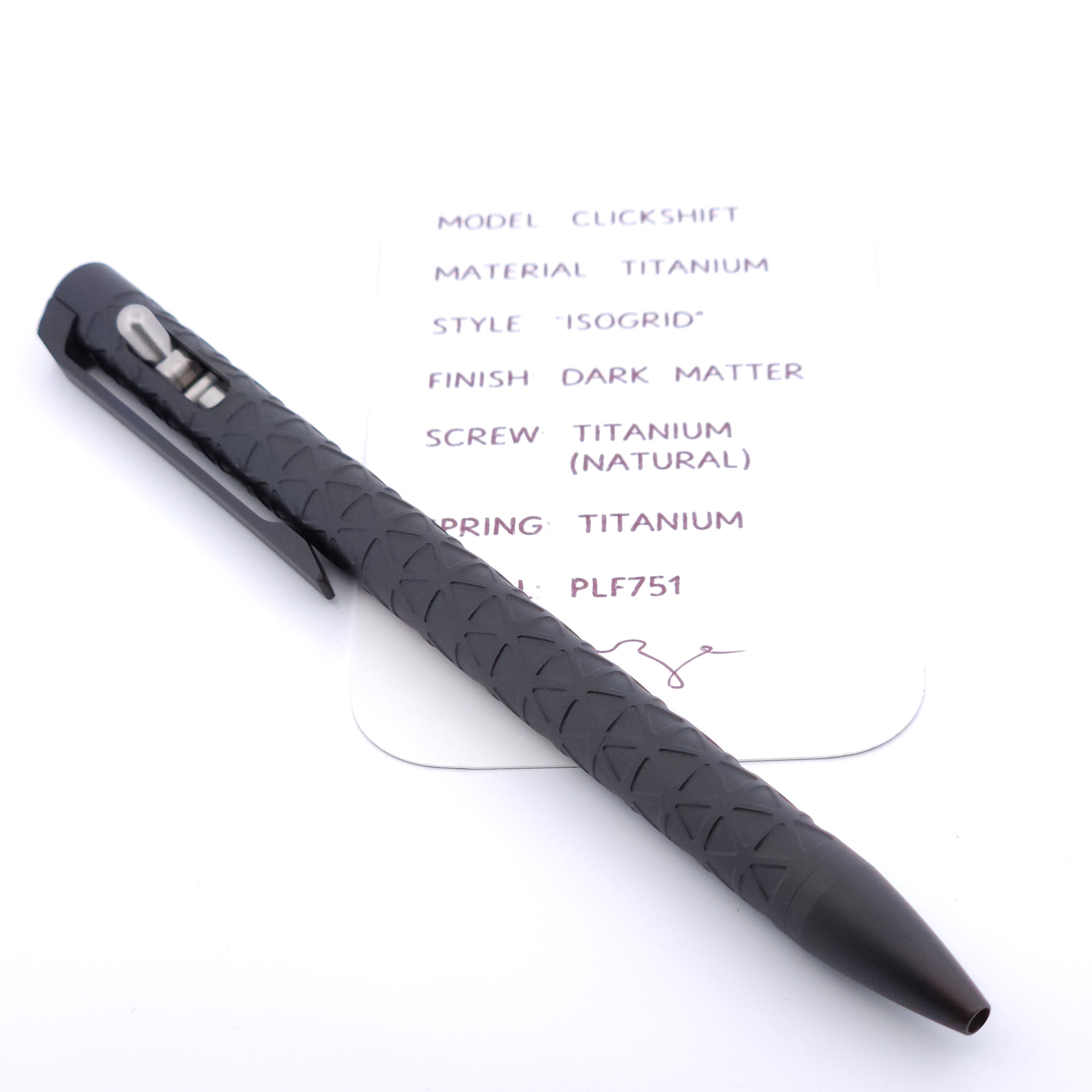 PenLab™ Custom Pen: PLF751 - "IsoGrid"
