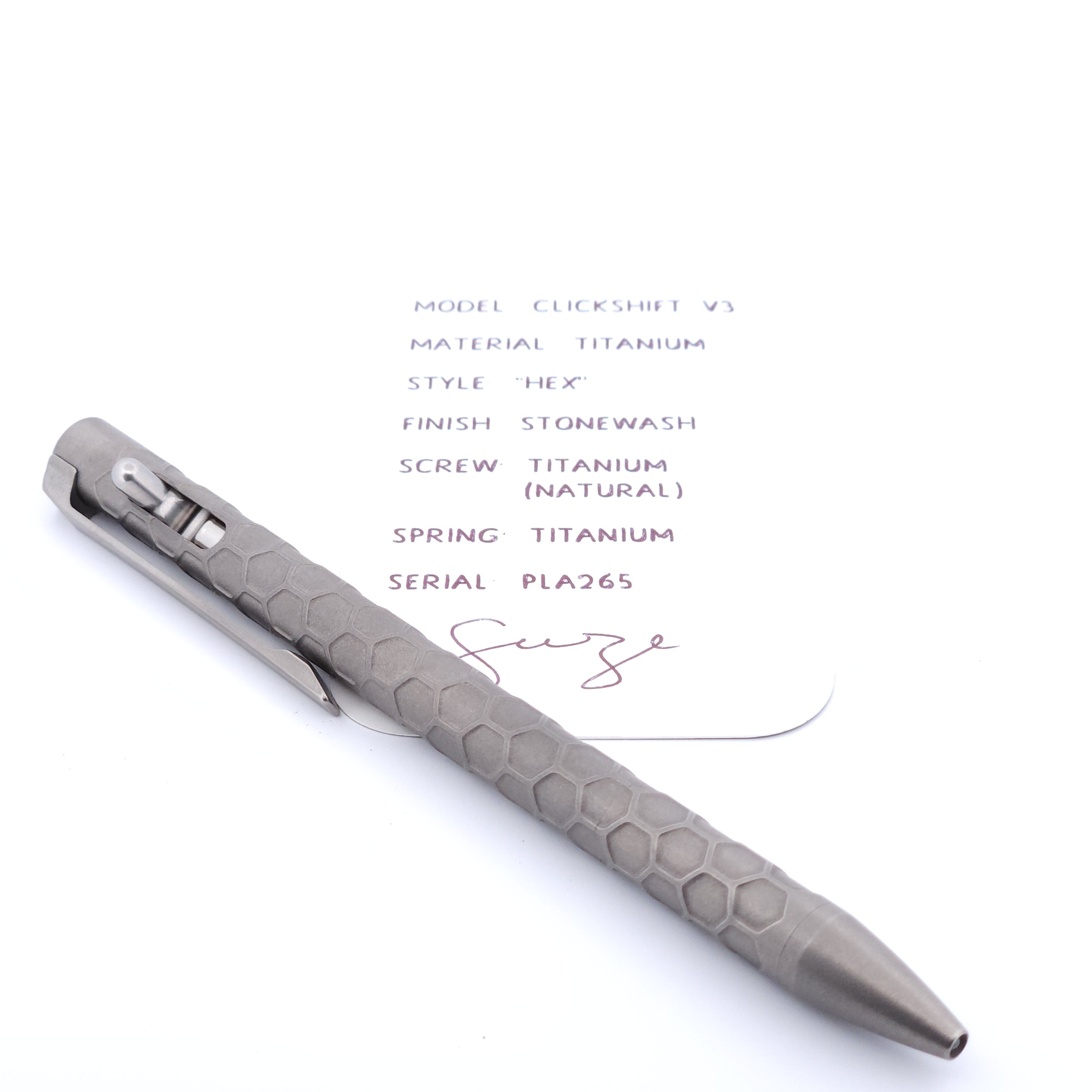PenLab™ Custom Pen V3: PLA265
