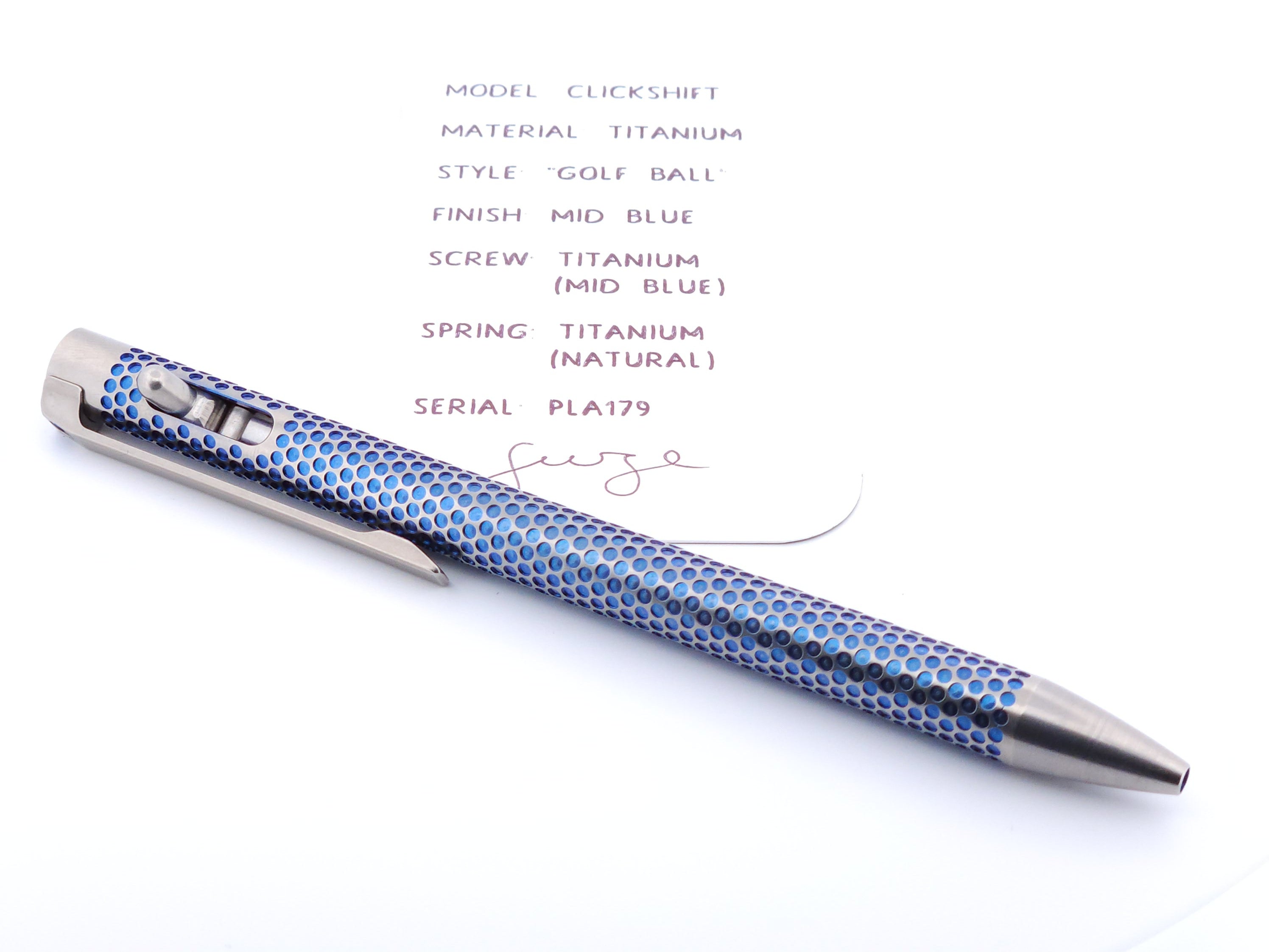 PenLab™ Custom Pen: PLA179