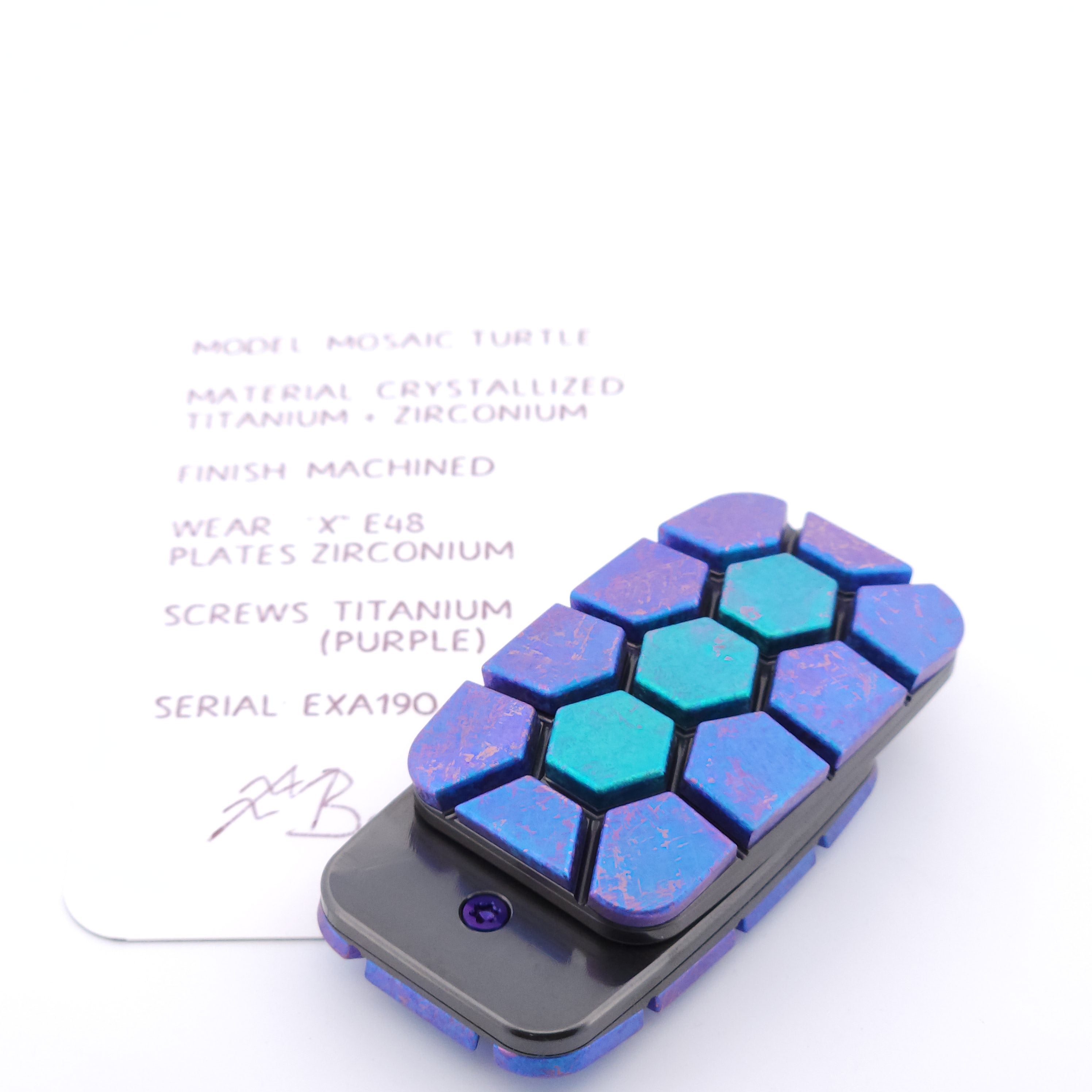 Exotic Custom Slider: EXA190 - Mosaic Turtle
