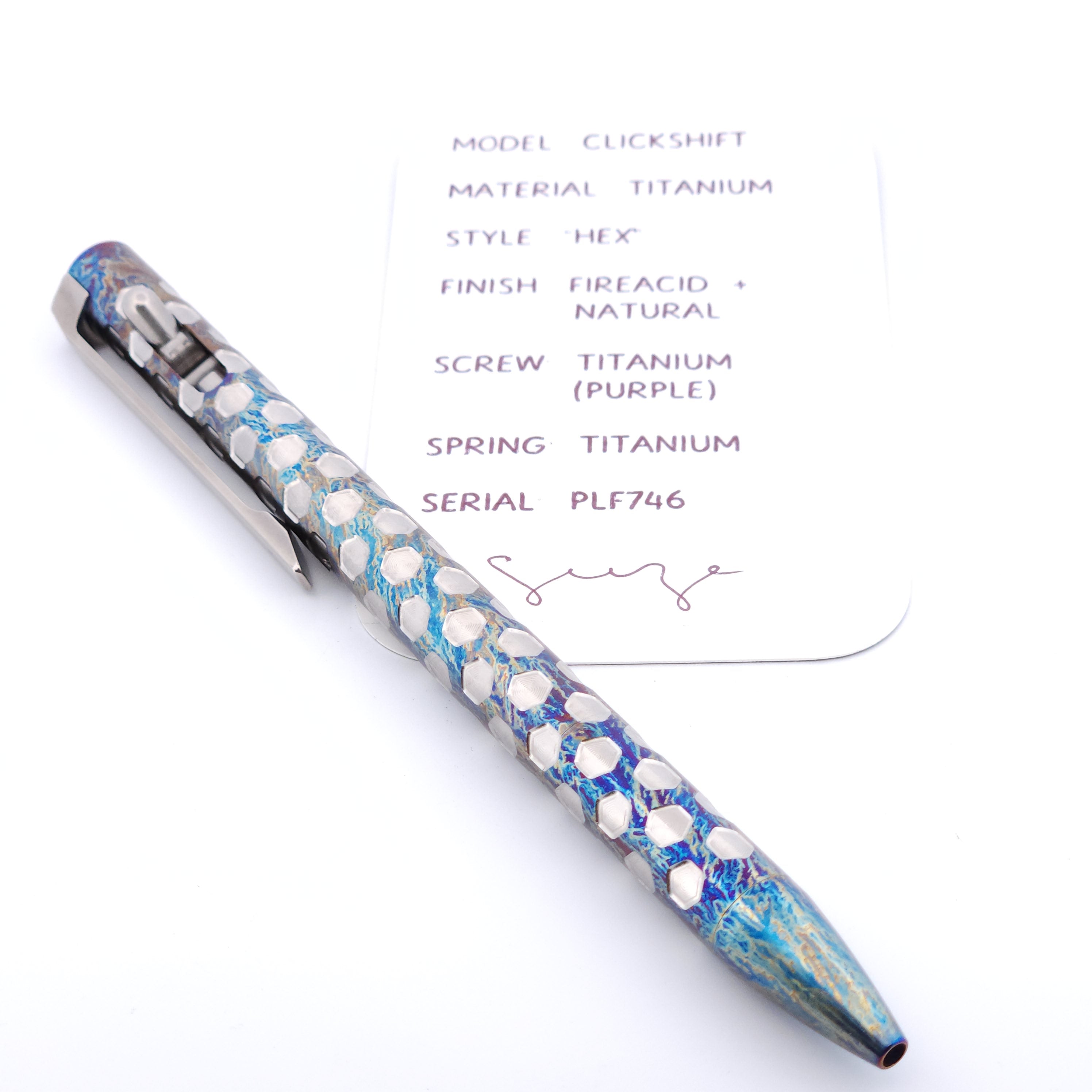 PenLab™ Custom Pen: PLF746 - "Hex"