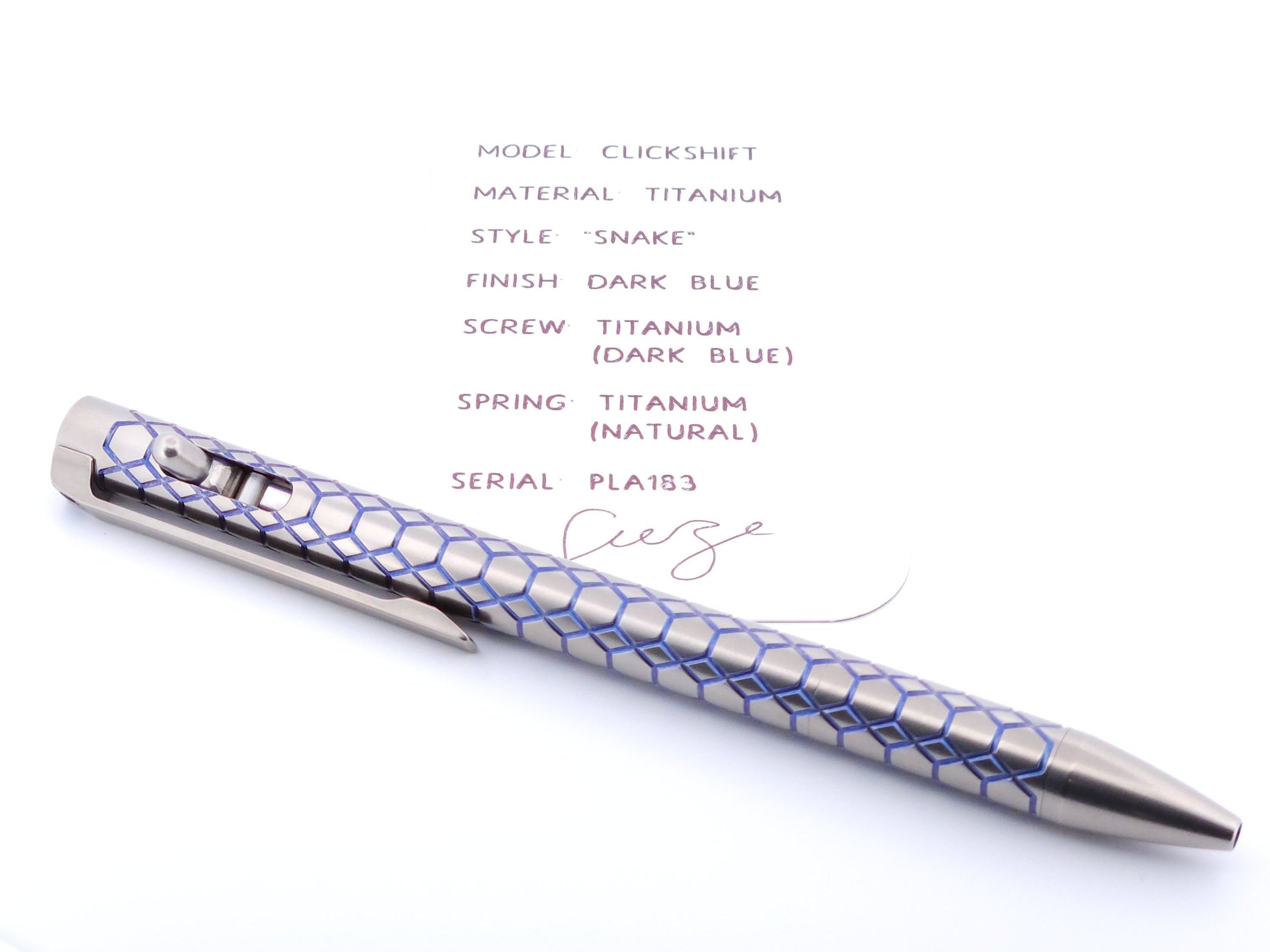 PenLab™ Custom Pen: PLA183